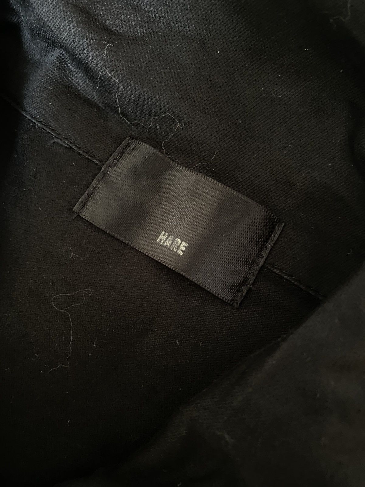 HARE Hare Black Biker Cargo Denim Jacket. Size US M / EU 48-50 / 2 - 3 Thumbnail