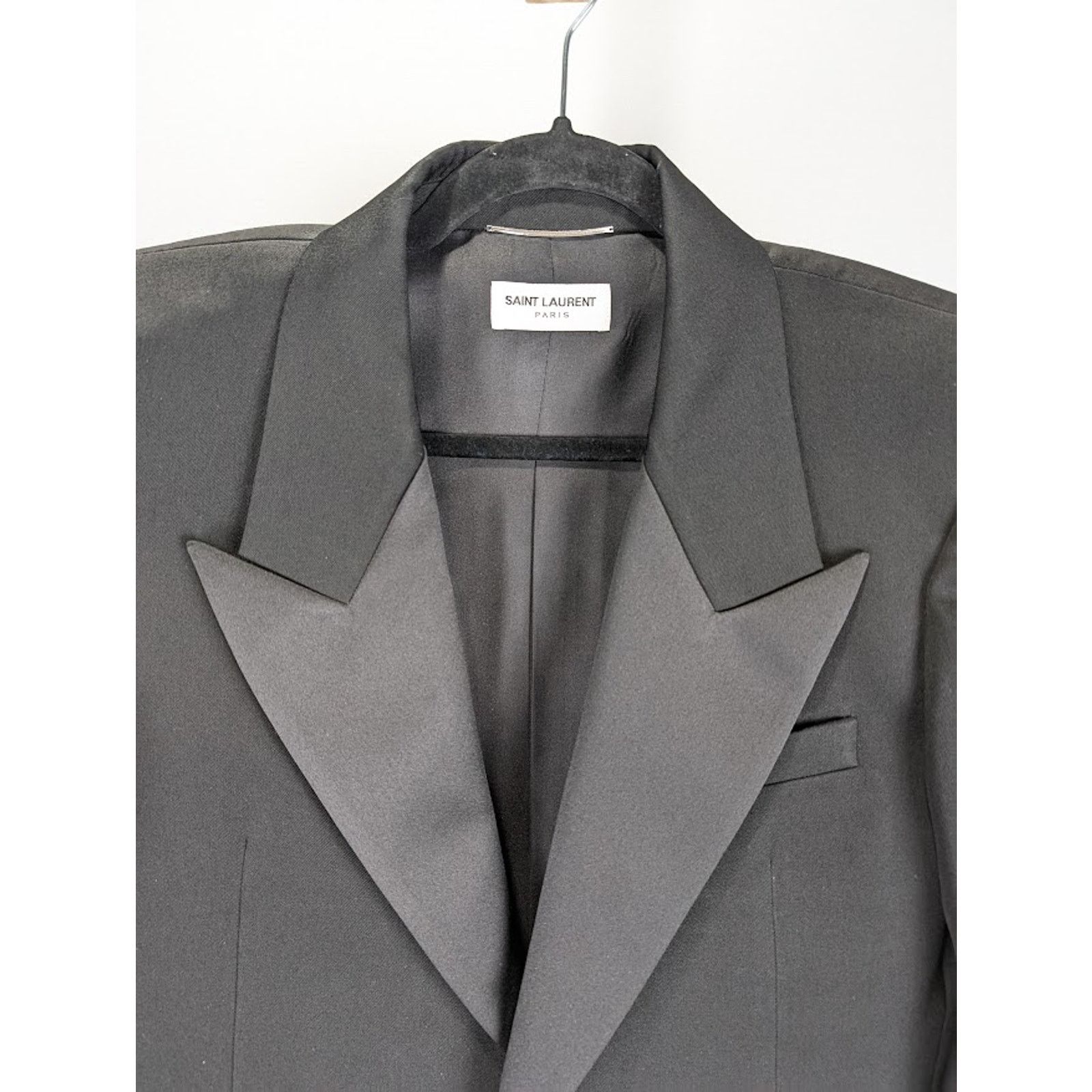 Saint Laurent Paris o1rshd1 Grain De Poudre De Leger Armure Jacket in Black Size US L / EU 52-54 / 3 - 3 Thumbnail