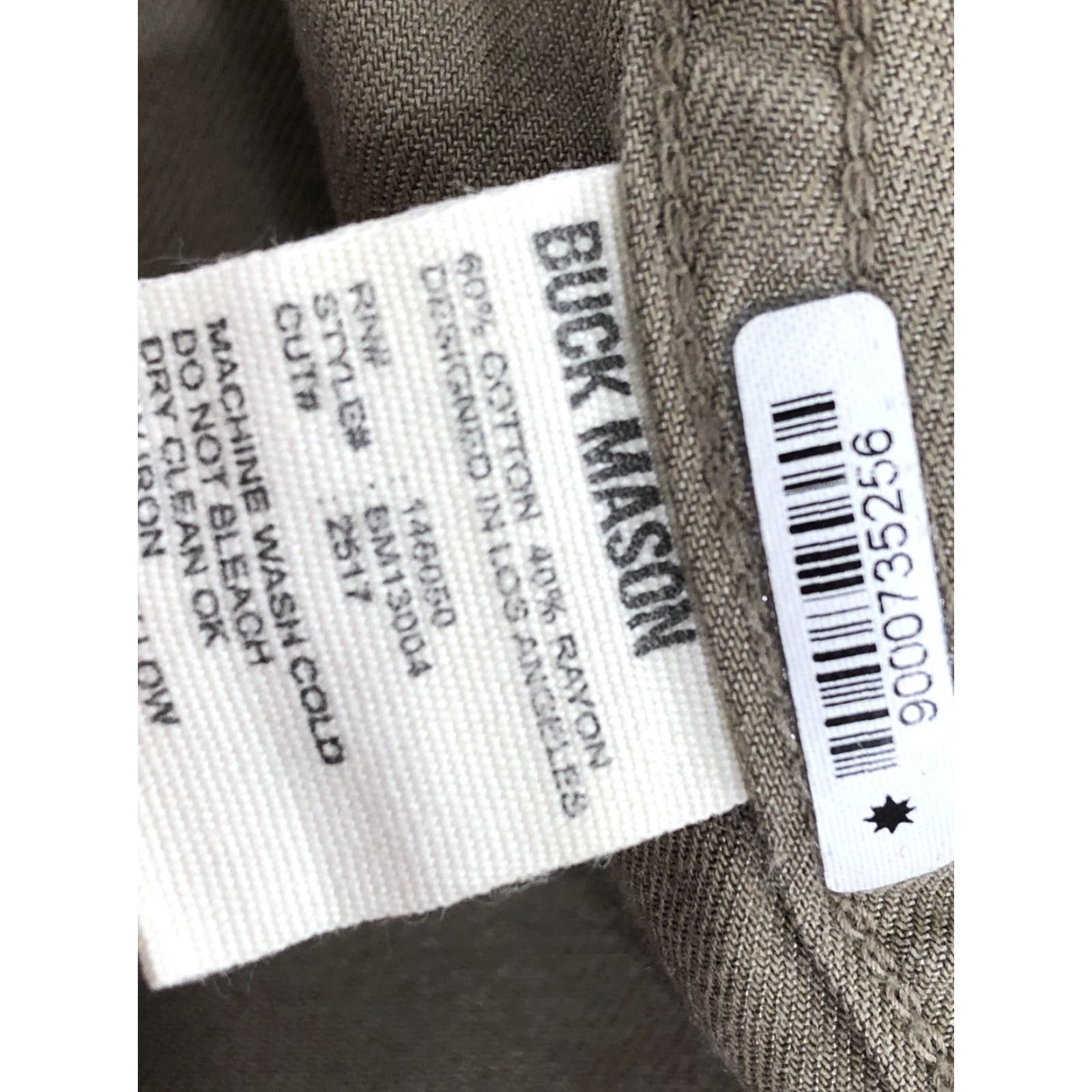 Buck Mason VINTAGE Buck Mason / LOS ANGELES - Mens Lg. Bush Safari Work Shirt Size US L / EU 52-54 / 3 - 6 Thumbnail
