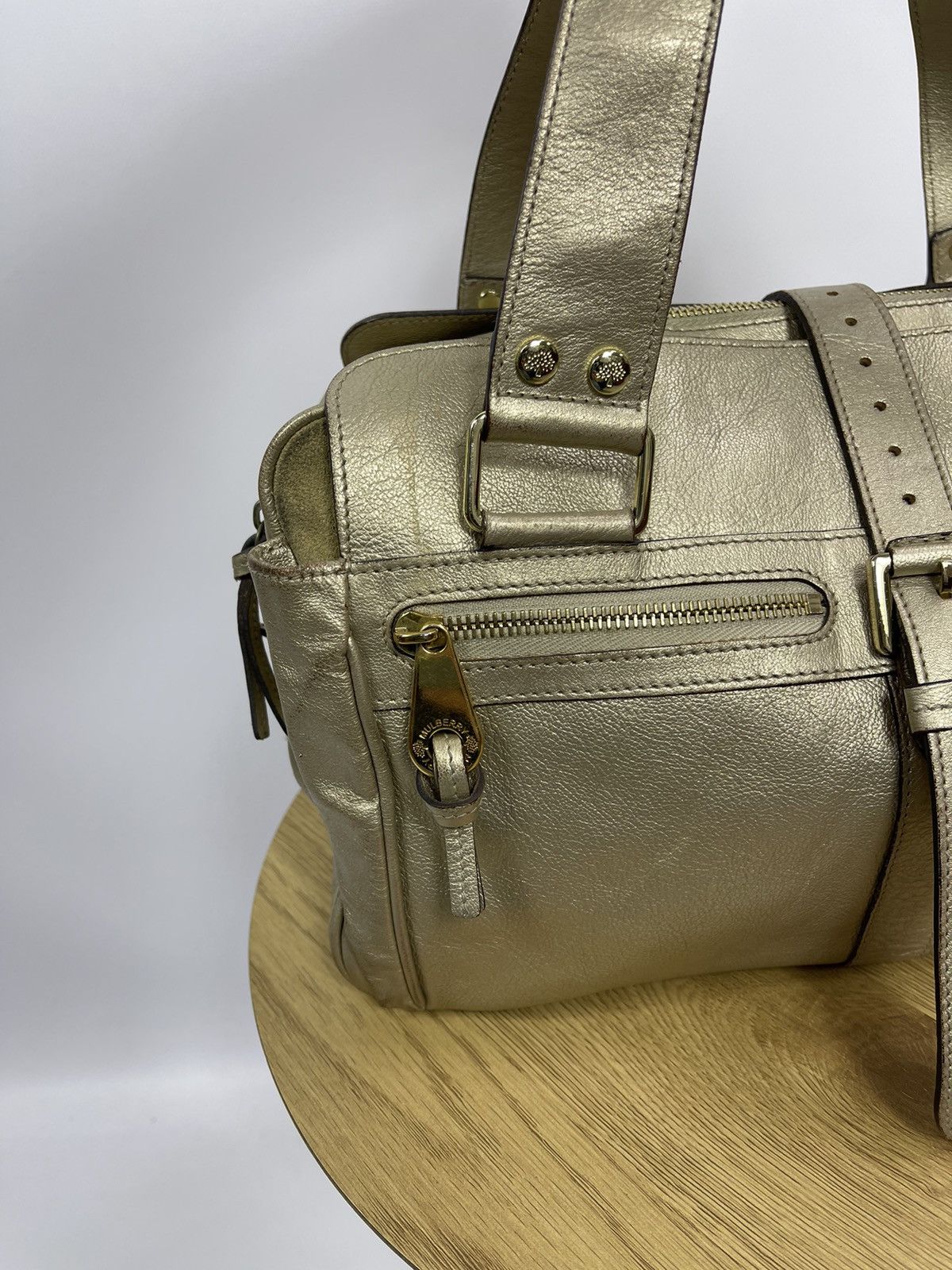 Mulberry Mulberry Gold Leather ShoulderBag with Gold Hardware England Size ONE SIZE - 2 Thumbnail