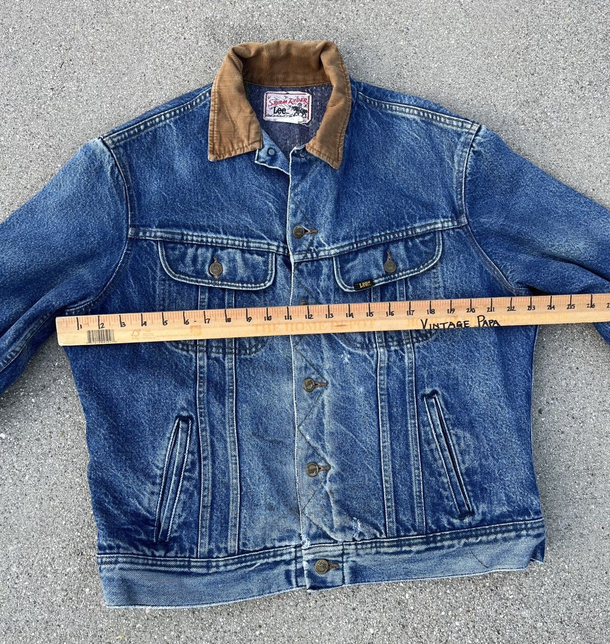 Lee Vintage Lee Storm Rider Wool Blanket Lined Denim Jean Jacket Size US L / EU 52-54 / 3 - 5 Thumbnail