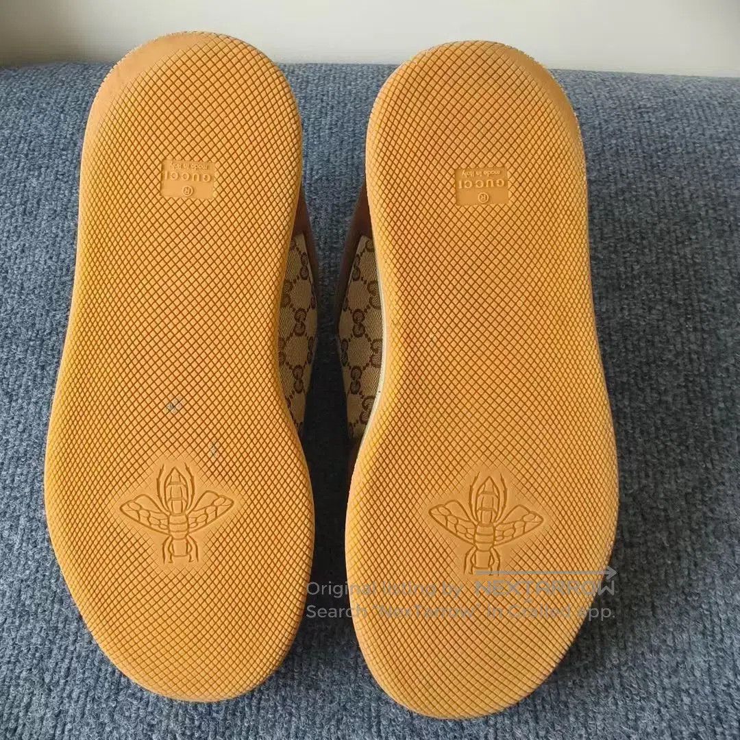 Gucci Gucci Screener Leather GG Canvas Low. Size US 8 / EU 41 - 7 Thumbnail