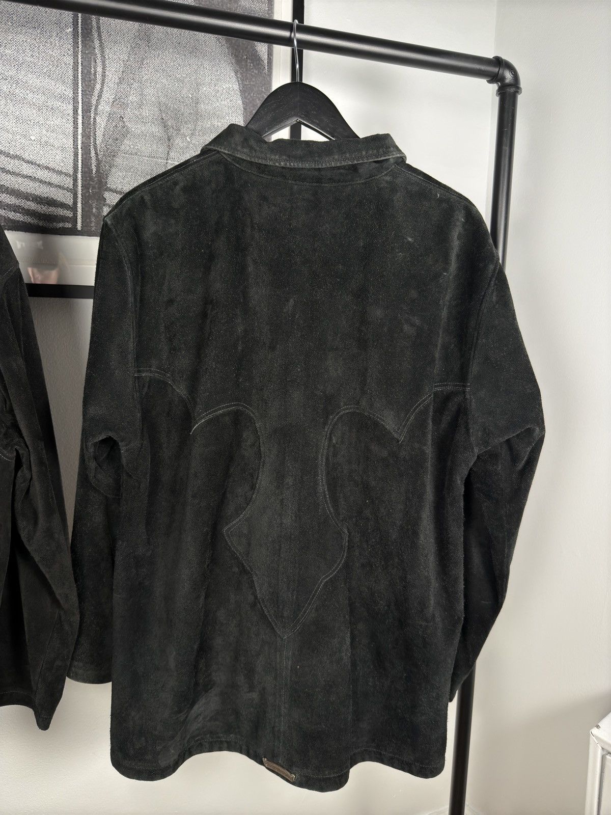 Chrome Hearts 90s GRAIL🚭 SUEDE WESTERN FLEUR JACKET .925 SILVER DOUBLE ZIP Size US L / EU 52-54 / 3 - 2 Thumbnail
