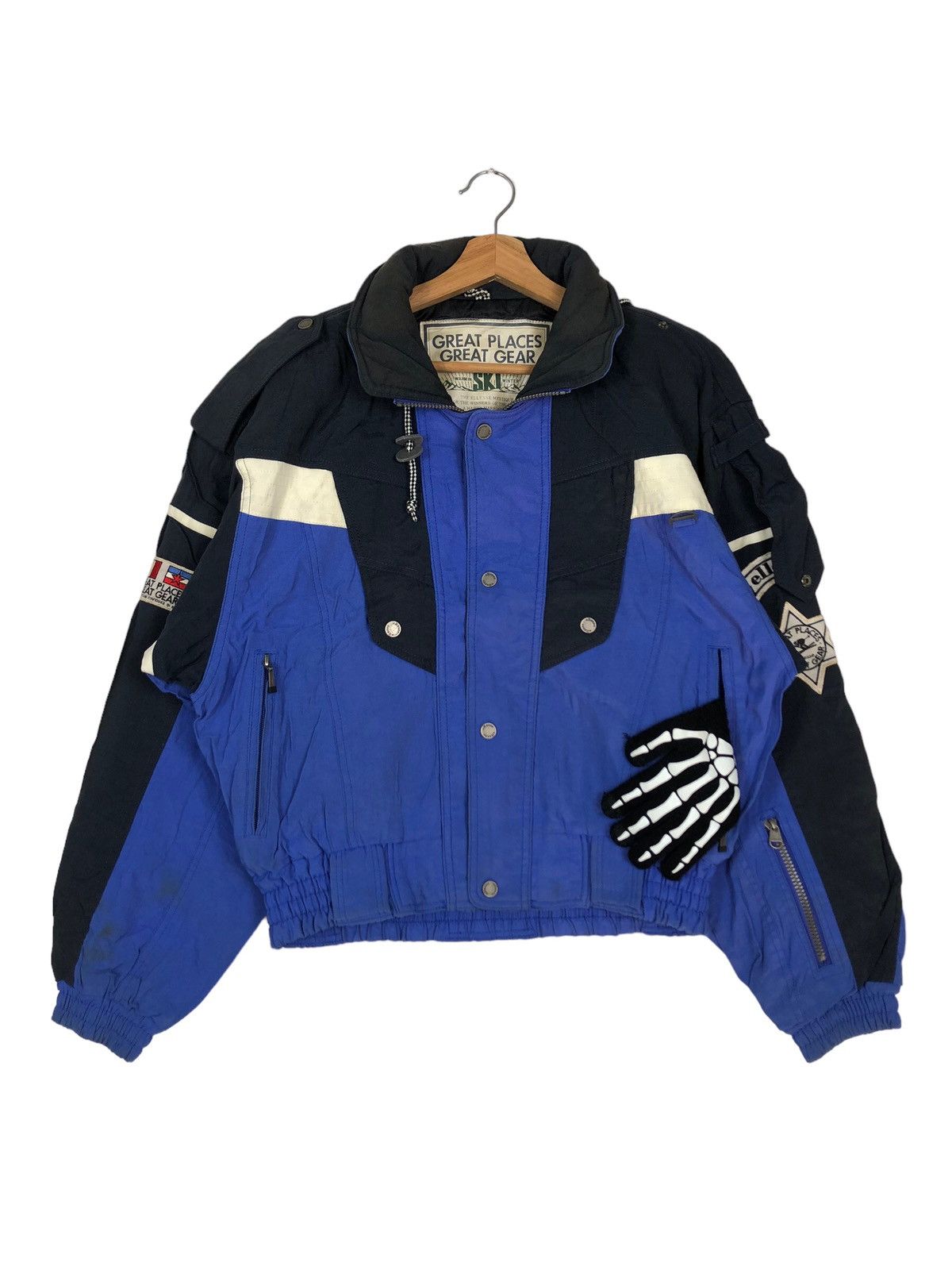 Japanese Brand 🔥VINTAGE CROPPED SKI JACKET ELLESSE GREAT PLACES GREAT GEAR Size US M / EU 48-50 / 2 - 1 Thumbnail
