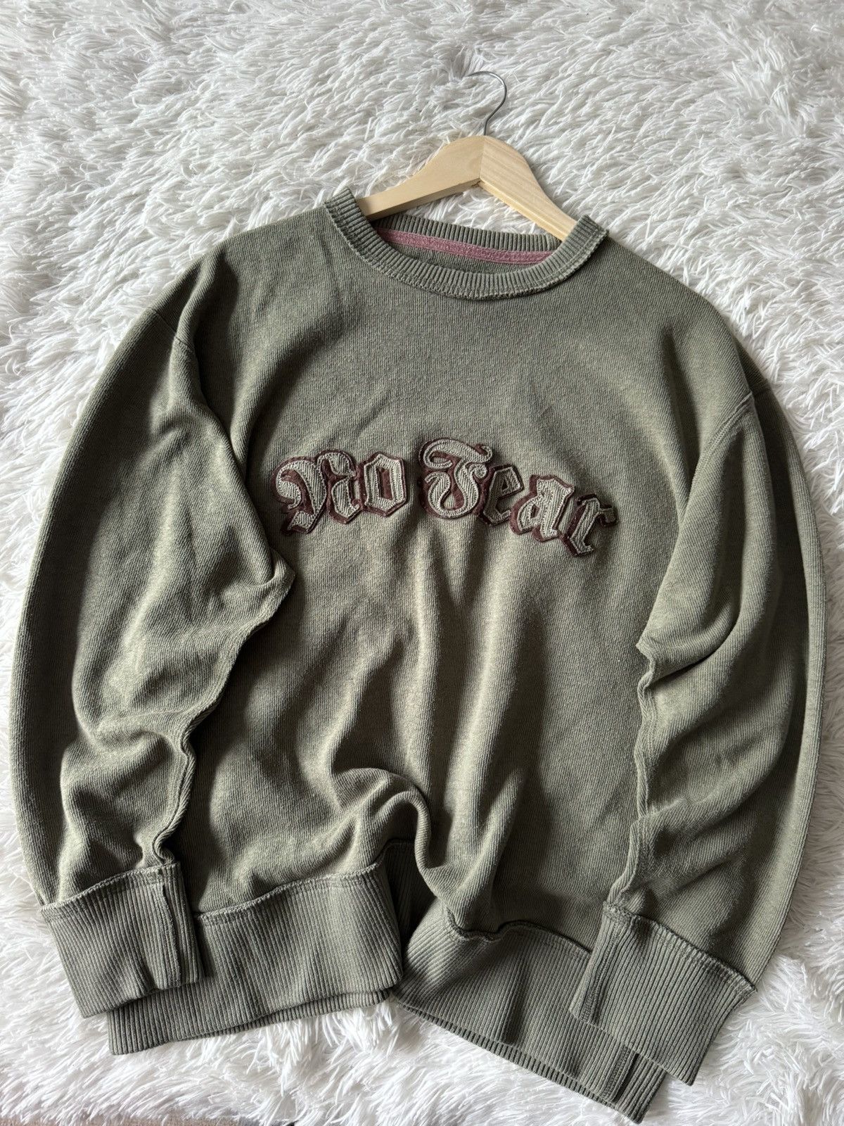 STAPLE Stuyvesant popular Washed Crewneck - KHAKI Size Large