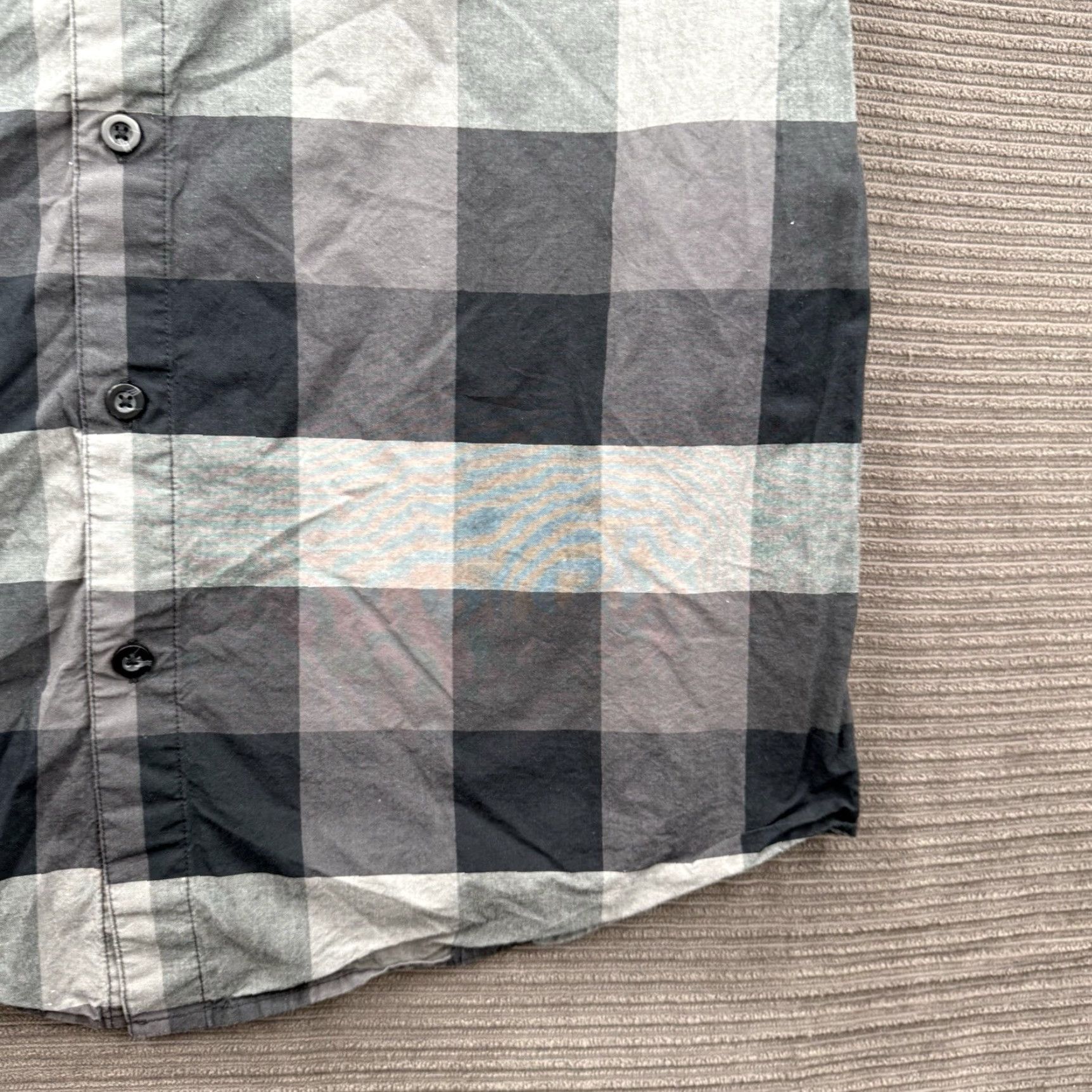 Oakley Oakley Shirt Men L Gray Plaid Cotton Regular Fit Short Sleeve Button Up Size US L / EU 52-54 / 3 - 7 Thumbnail