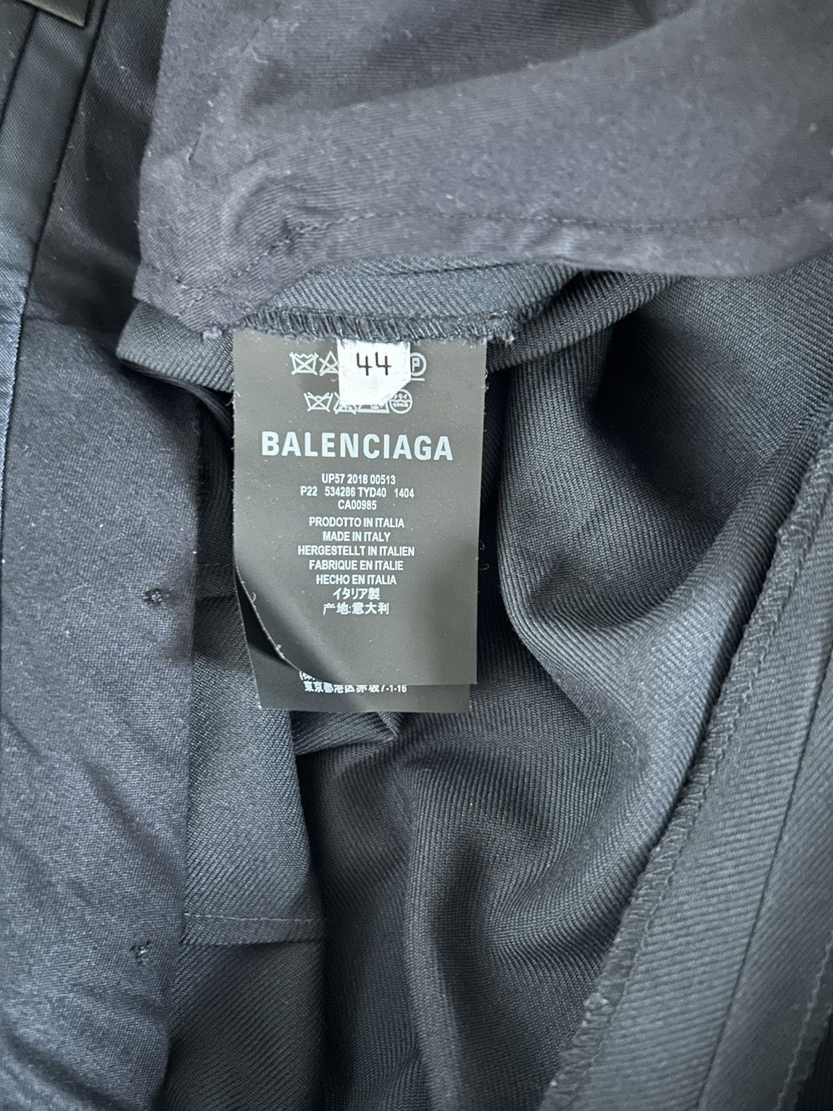 Balenciaga Balenciaga Navy slacks pants Size US 44 / EU 60 - 4 Thumbnail