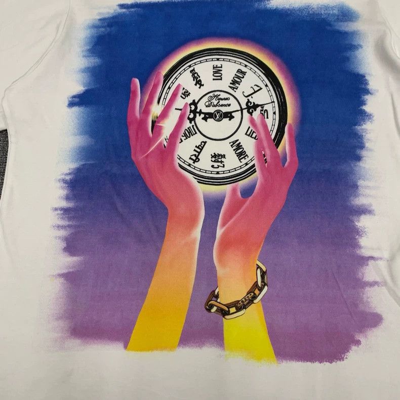 Louis Vuitton Louis Vuitton Tanabata Limited White Clock Short Sleeve Size US L / EU 52-54 / 3 - 9 Thumbnail