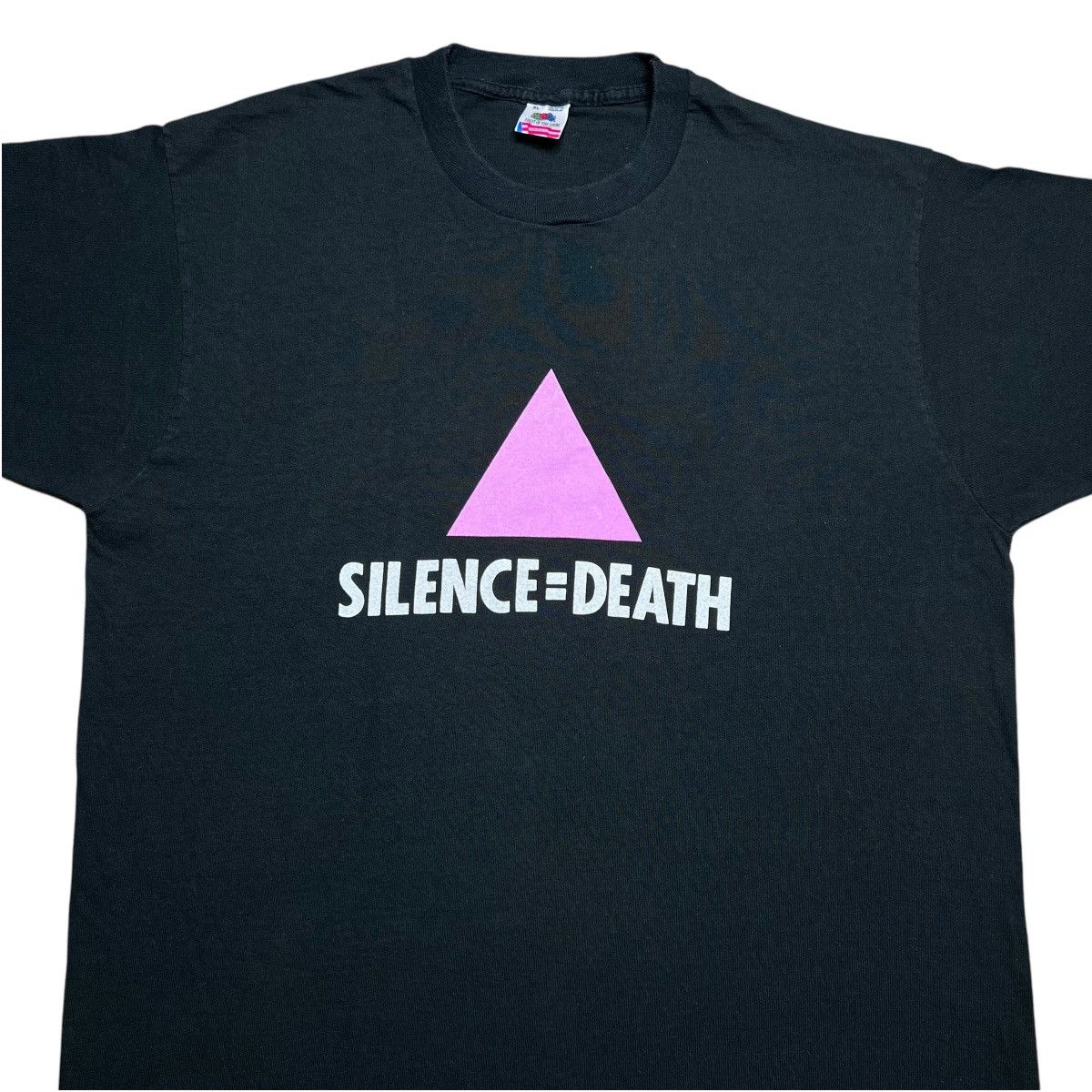 Vintage Vintage 1980s Silence Equals Death AIDS Awareness Promo Tee Size US XL / EU 56 / 4 - 4 Thumbnail