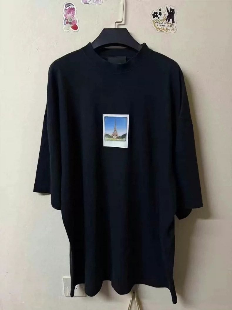 Balenciaga Balenciaga Eiffel Tower Print Short Sleeve - dmc Size US S / EU 44-46 / 1 - 1 Thumbnail