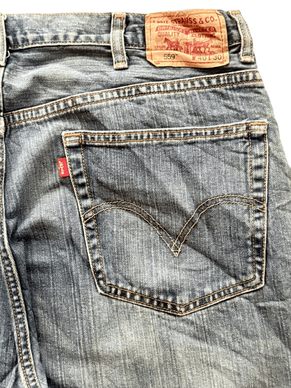 Levi's Vintage Levi's 559 Blue Faded Washed Relaxed Straight Jeans Size US 40 / EU 56 - 14 Thumbnail