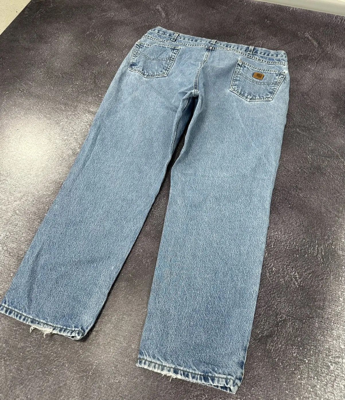 Carhartt × Vintage Vintage Carhartt Traditional Fit Light Blue USA Denim Jeans Size US 42 / EU 58 - 4 Thumbnail