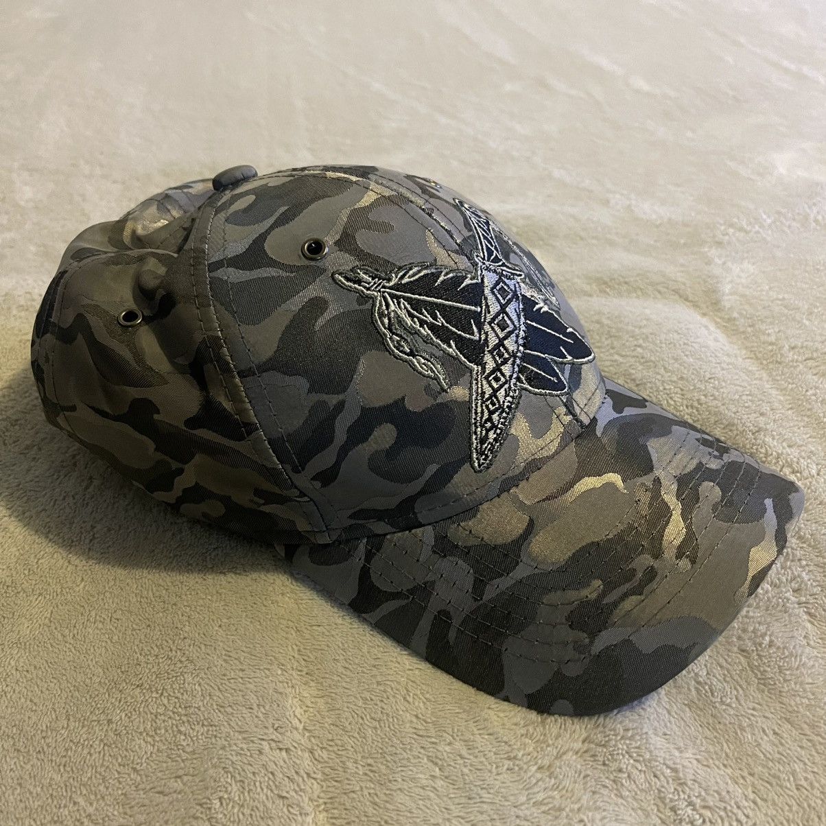Other Black Eagle Cap Men One Size Gray Hat Camo Adjustable Size ONE SIZE - 2 Thumbnail