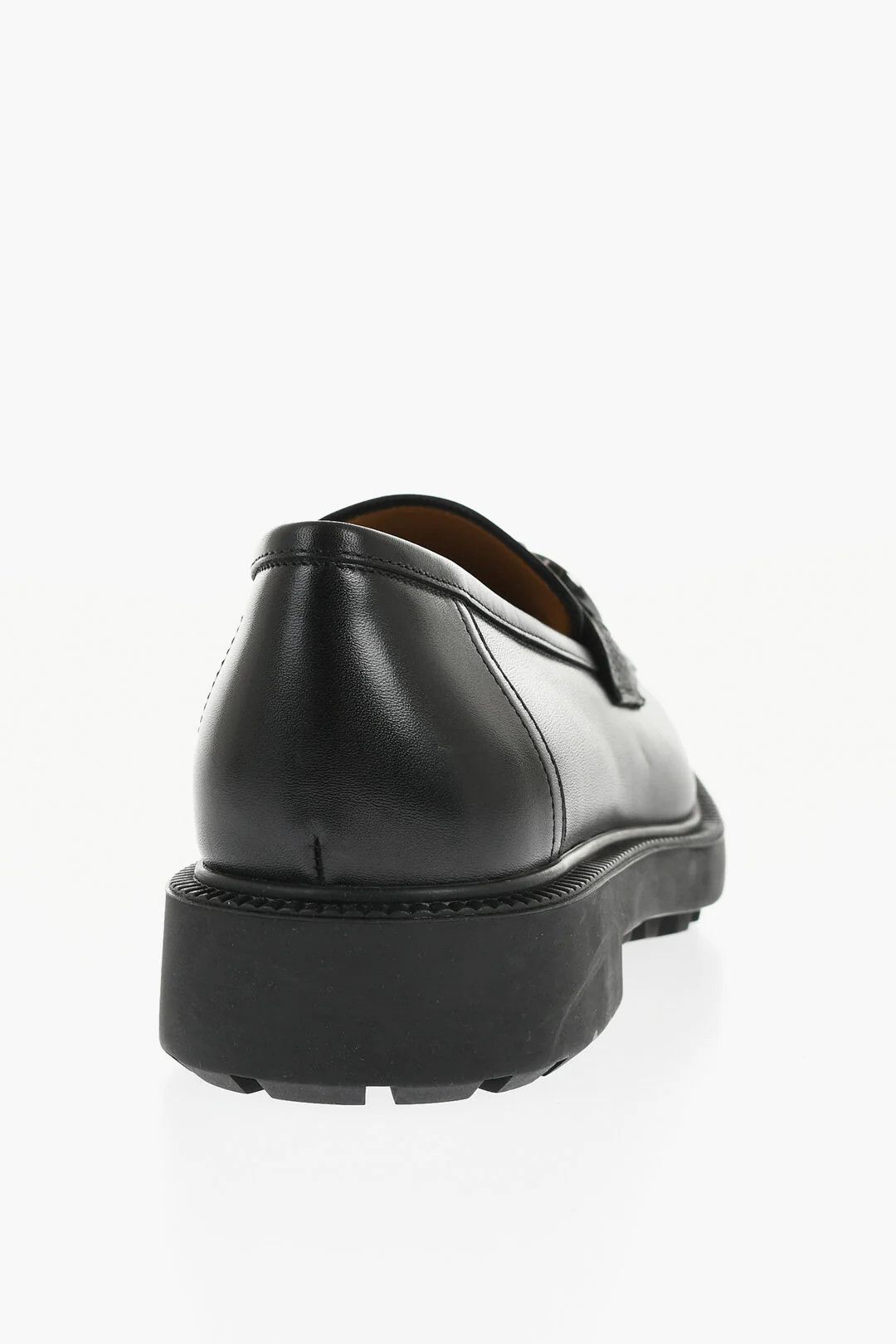 Salvatore Ferragamo og1mm0426 Leather Moccasins in Black Size US 7 / EU 40 - 2 Thumbnail