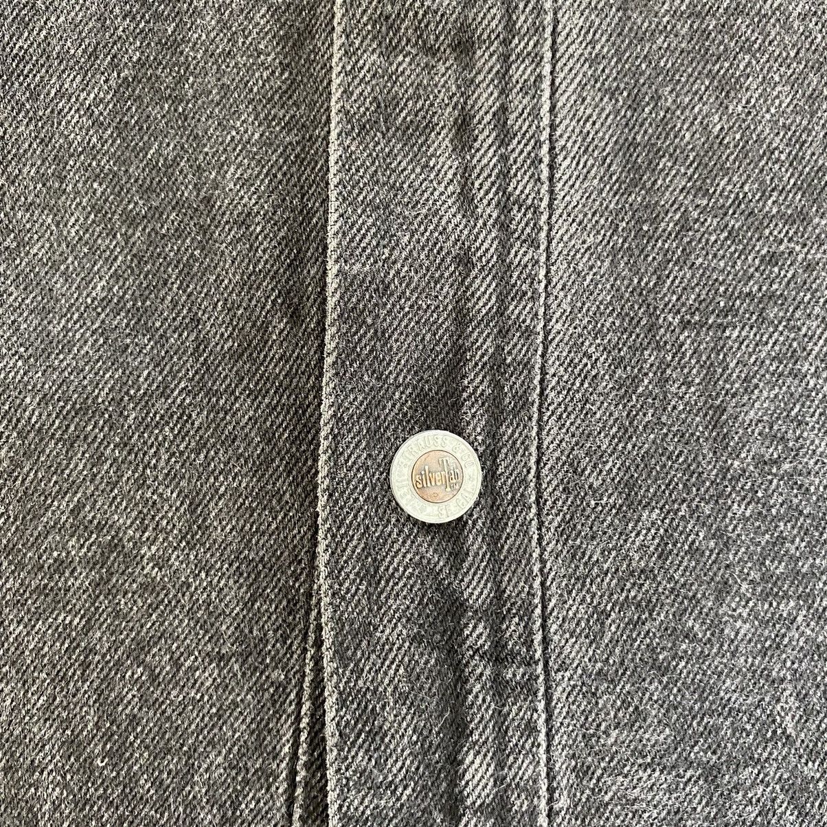 Levi's VTG 90’s Levis Silvertab Faded Black Thick Denim Shirt Size US M / EU 48-50 / 2 - 6 Thumbnail