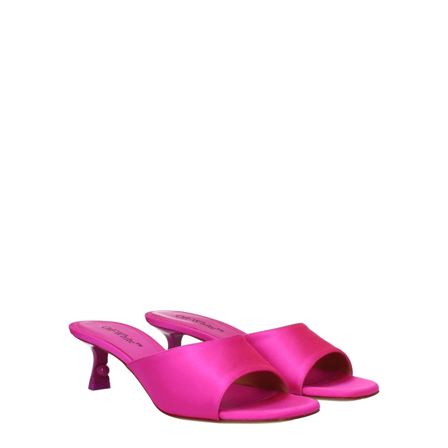 Off-White ob1o1e1124 Satin Sandals in Fuchsia Size US 6 / IT 36 - 2 Thumbnail