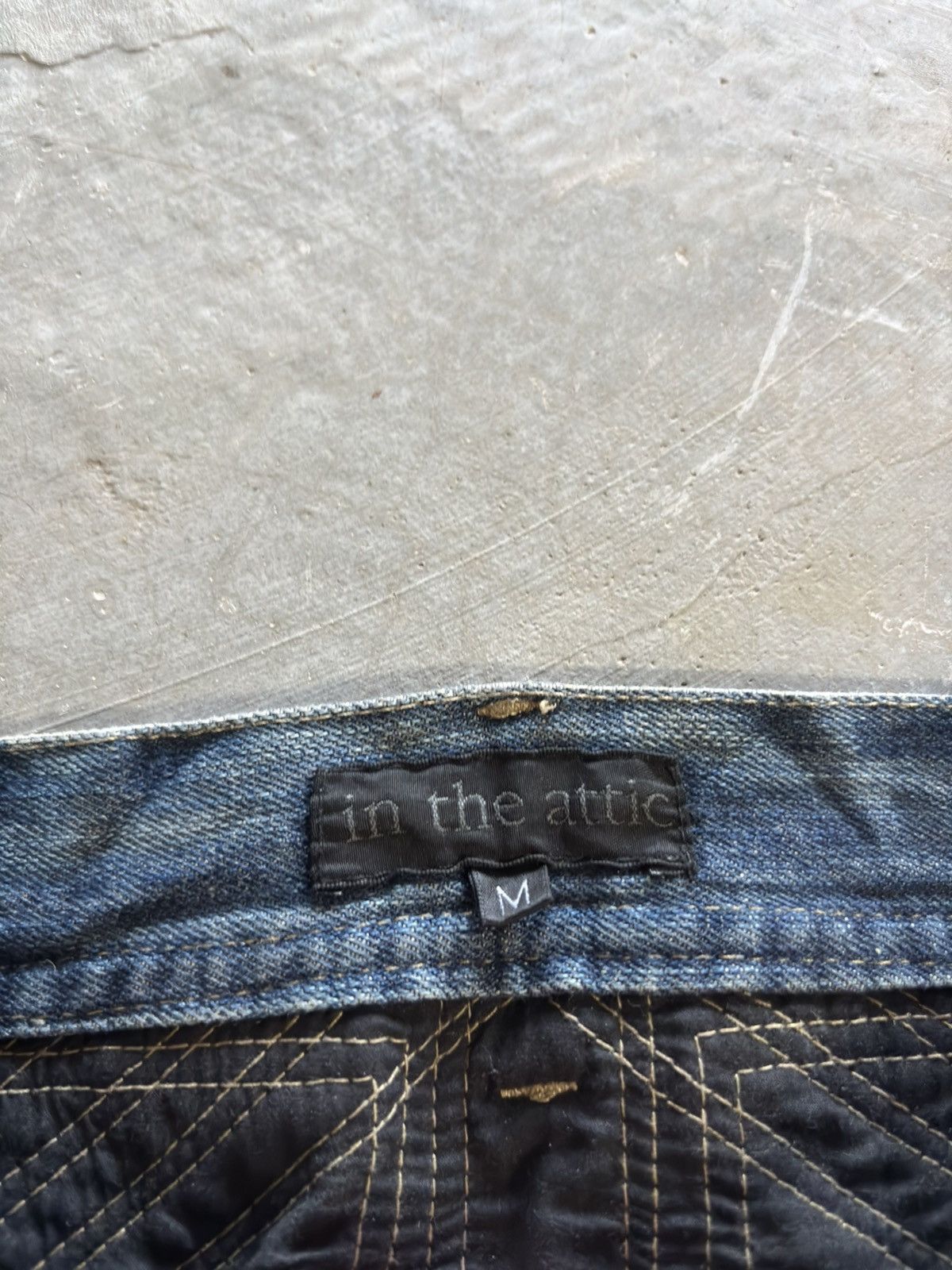 Japanese Brand IN THE ATTIC distressed dirty rusty mud japanese punk grunge Size US 31 - 5 Thumbnail