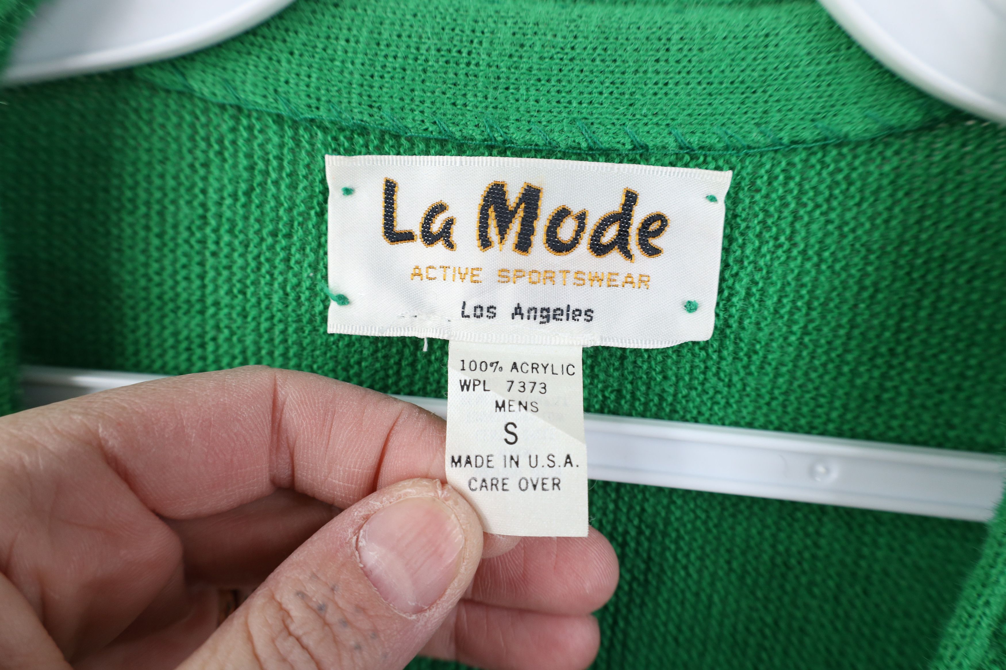 Vintage Vintage 70s Streetwear Cobain Cardigan Sweater Green USA Size US S / EU 44-46 / 1 - 7 Thumbnail