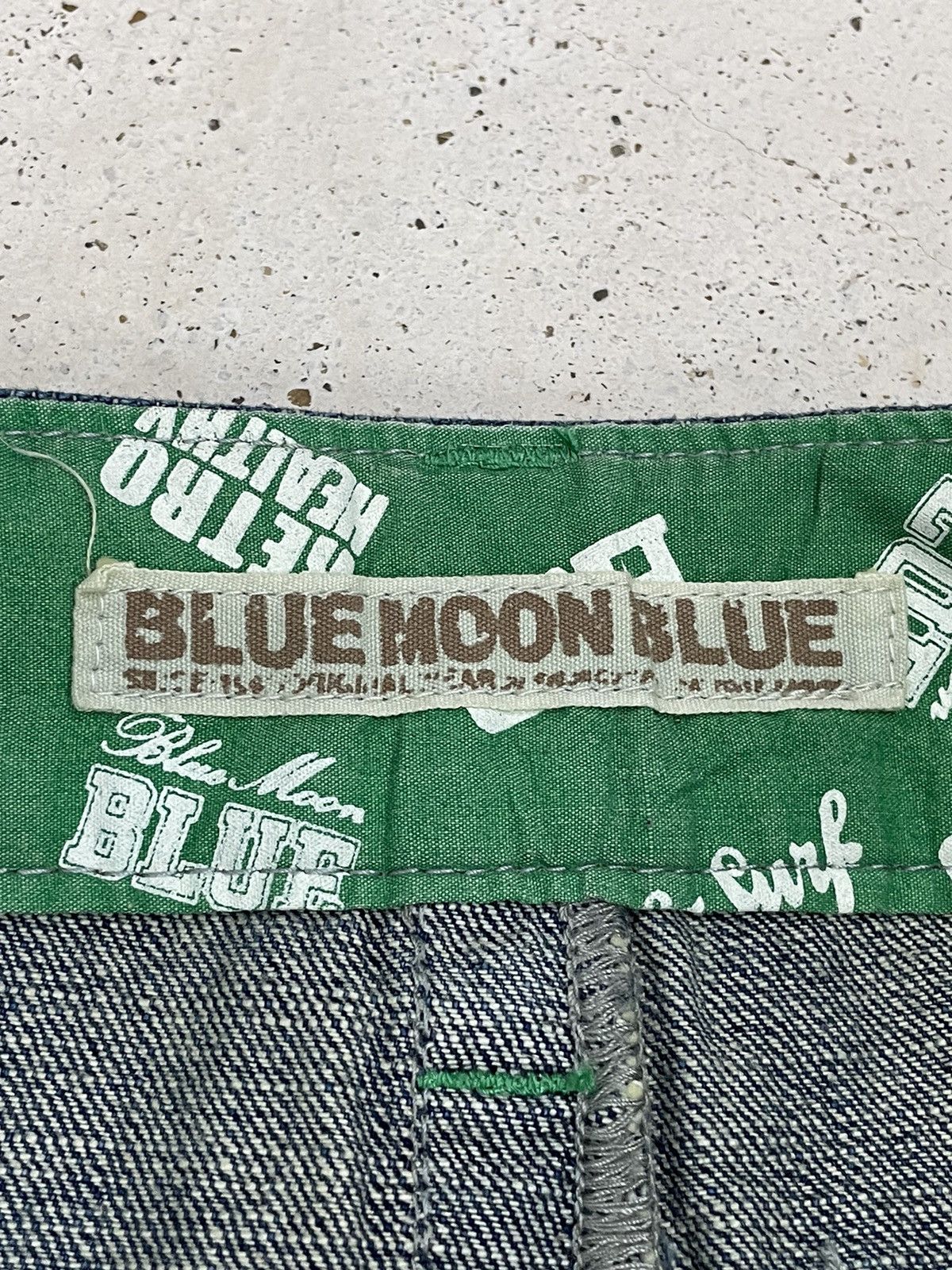 Blue Blue Japan × Hysteric Glamour × Japanese Brand Blue Moon Blue Y2k Style Wording Pocket Clone Devgru Style Size US 30 / EU 46 - 17 Thumbnail