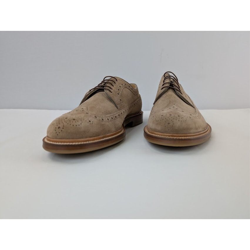 Brunello Cucinelli o1rshd1 Suede Longwing Brogue Derby Boots in Brown Size US 12 / EU 45 - 7 Thumbnail