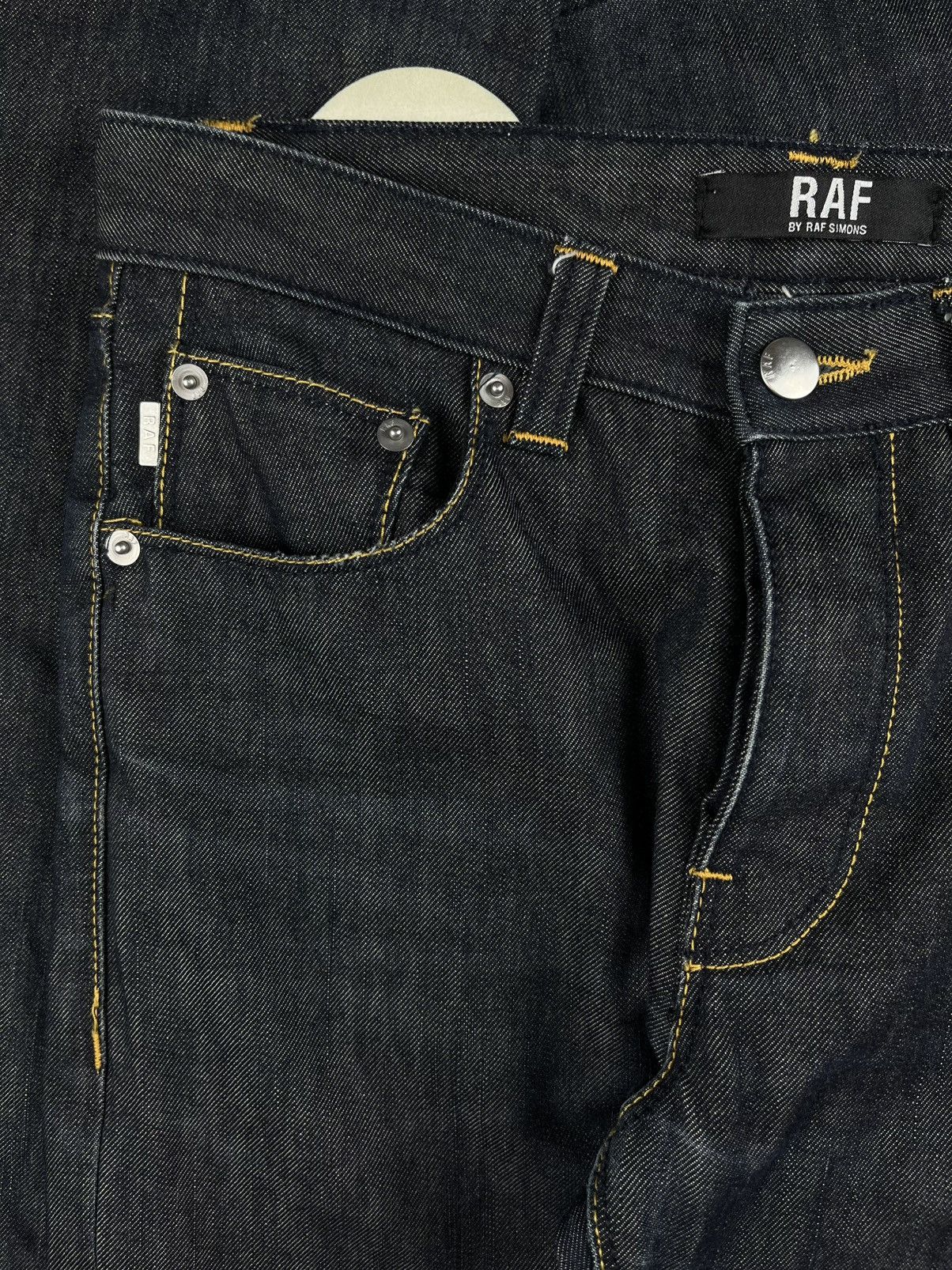 Raf Simons Raf By Raf Simons Curved Leg Indigo Patch Denim Jeans Size US 28 / EU 44 - 3 Thumbnail