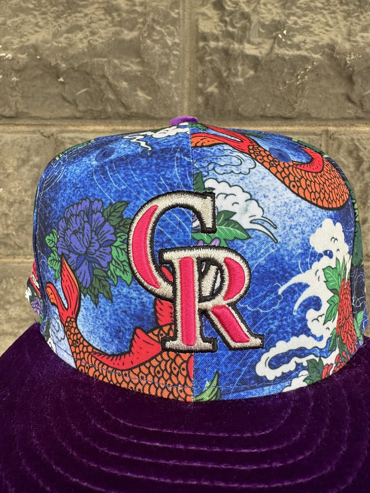 MLB × New Era × Supreme 7 3/8 Colorado Rockies 25th Anniversary Koi Pond Rockwell Size ONE SIZE - 3 Thumbnail