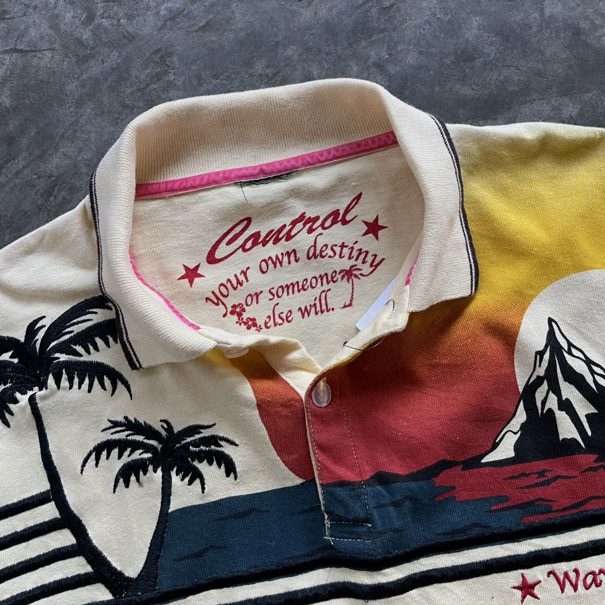Vintage Spiritual wave front poloshirt Size US M / EU 48-50 / 2 - 6 Thumbnail