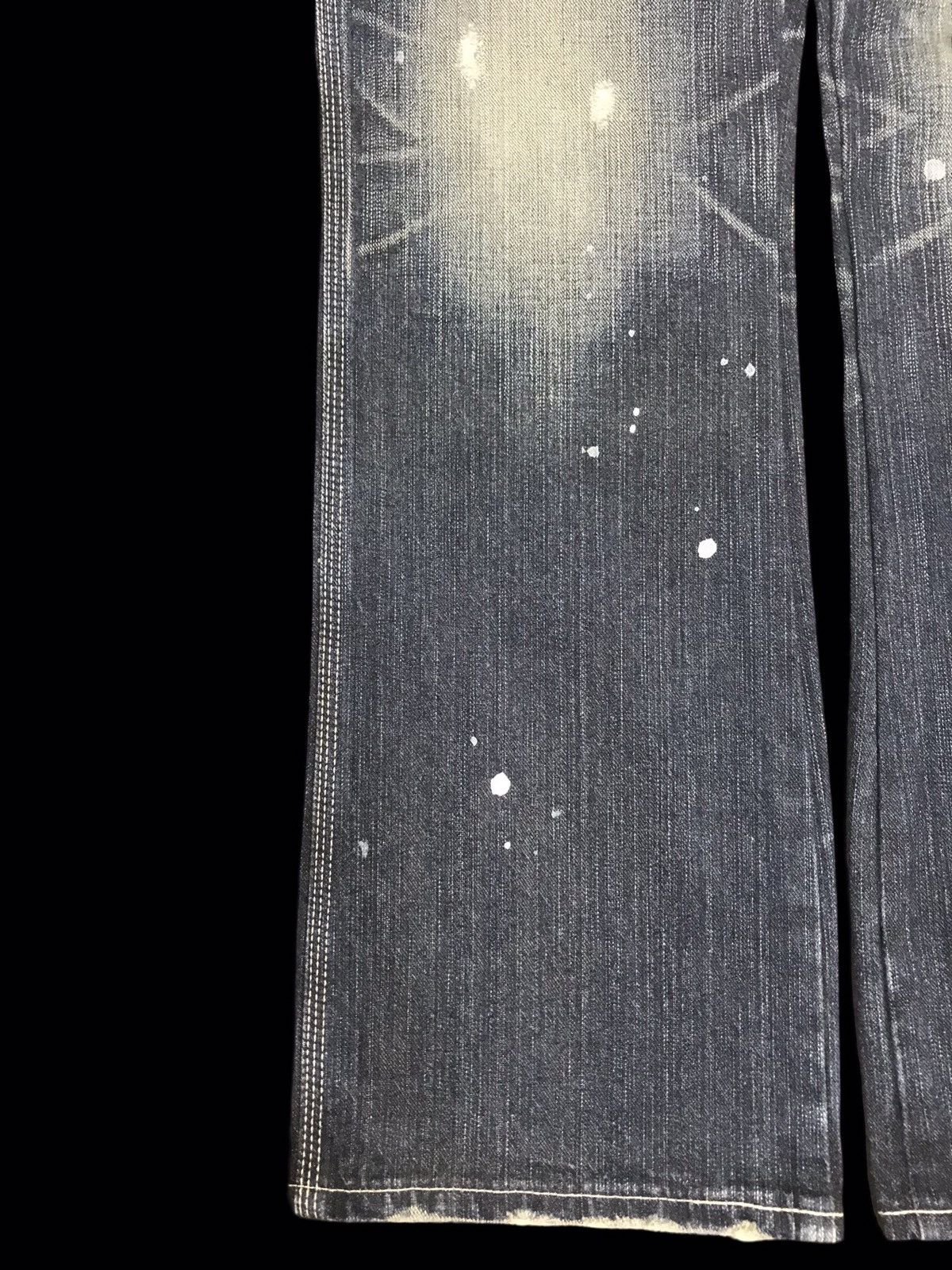 Edwin 💥FLARE💥ARCHIVAL EDWIN PAINT SPLATTER DISTRESSED DENIM F255 Size US 30 / EU 46 - 8 Thumbnail