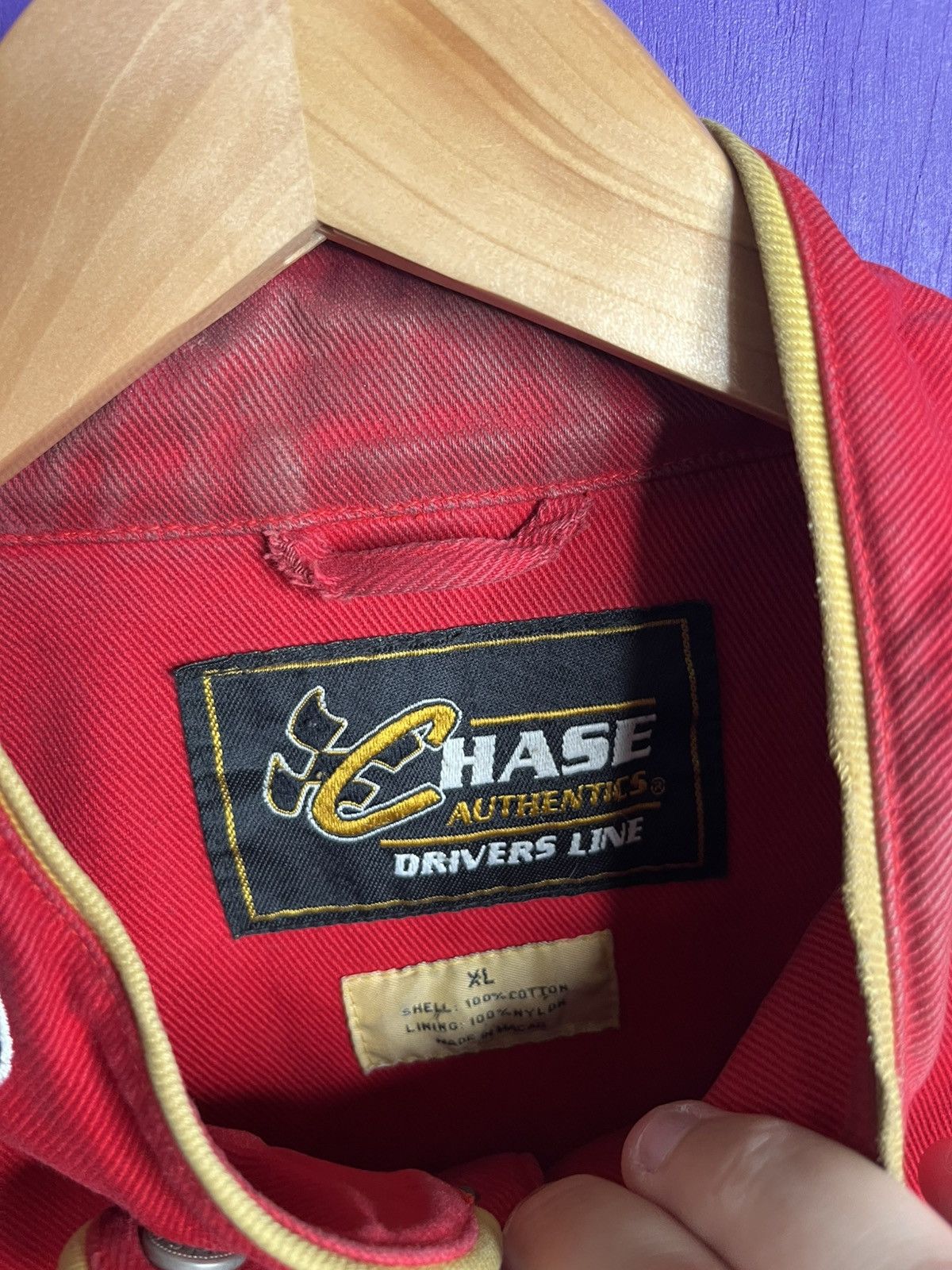 NASCAR × Vintage Vintage 90s NASCAR OUPOINT flame sleeve racing jacket Size US XL / EU 56 / 4 - 4 Thumbnail