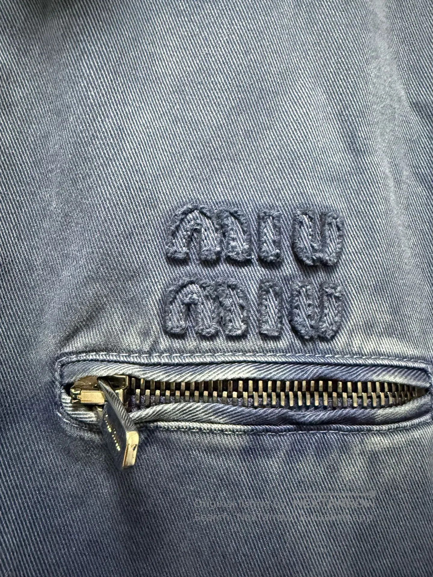 Miu Miu Miumiu Embroidered Logo Corduroy Puffer Jacket. Size XS / US 0-2 / IT 36-38 - 3 Thumbnail