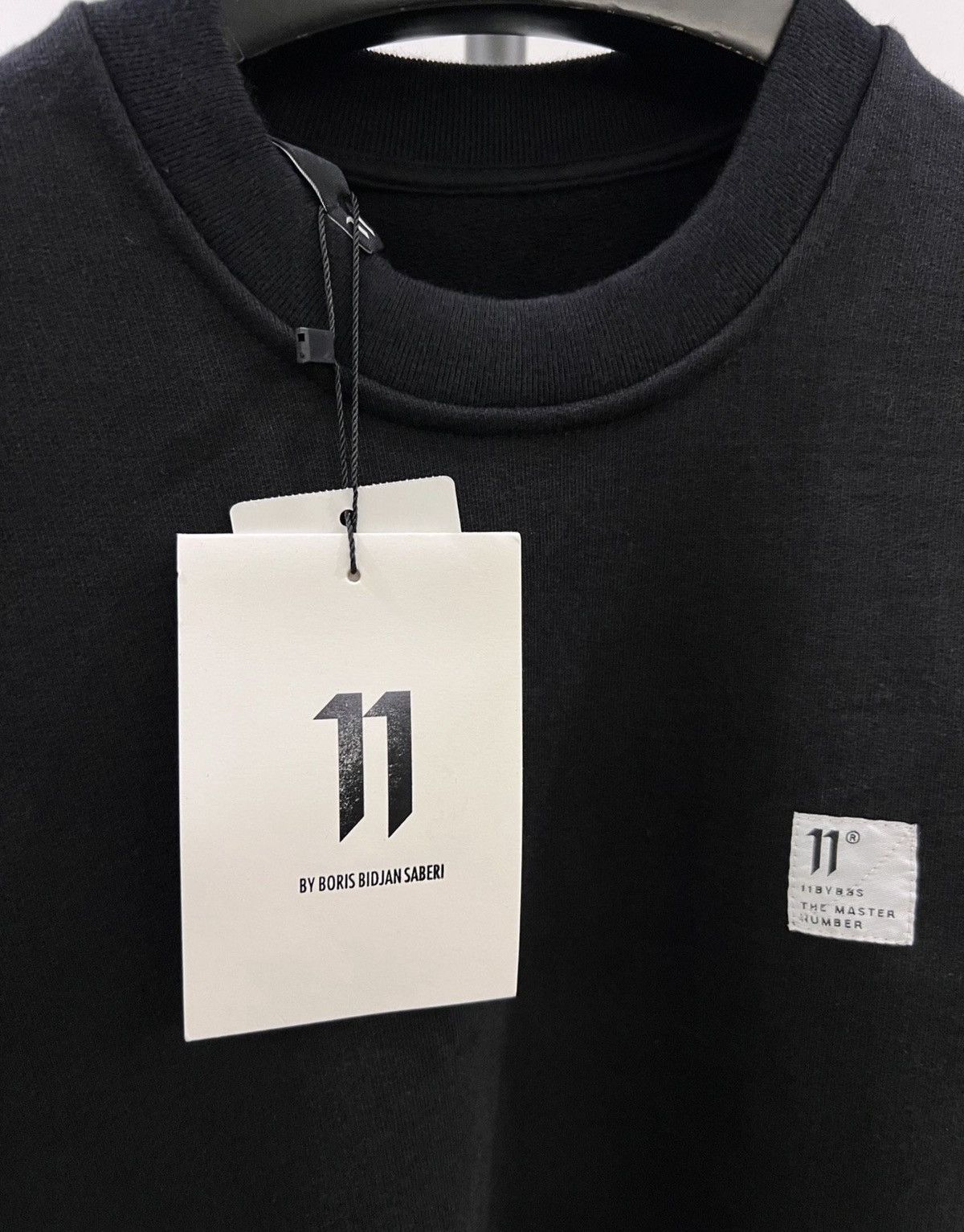 11ByBBS Basic Label-Patch Crewneck Sweatshirt
