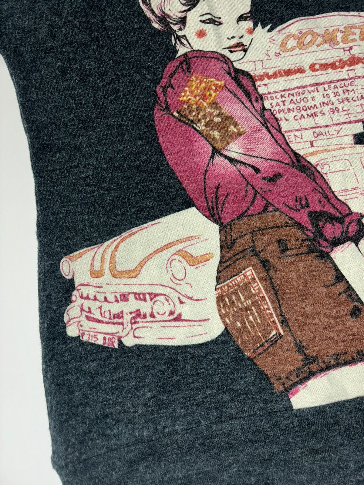 Designer × Vintage Vintage printed knit tee mini sweater Size M / US 6-8 / IT 42-44 - 3 Thumbnail
