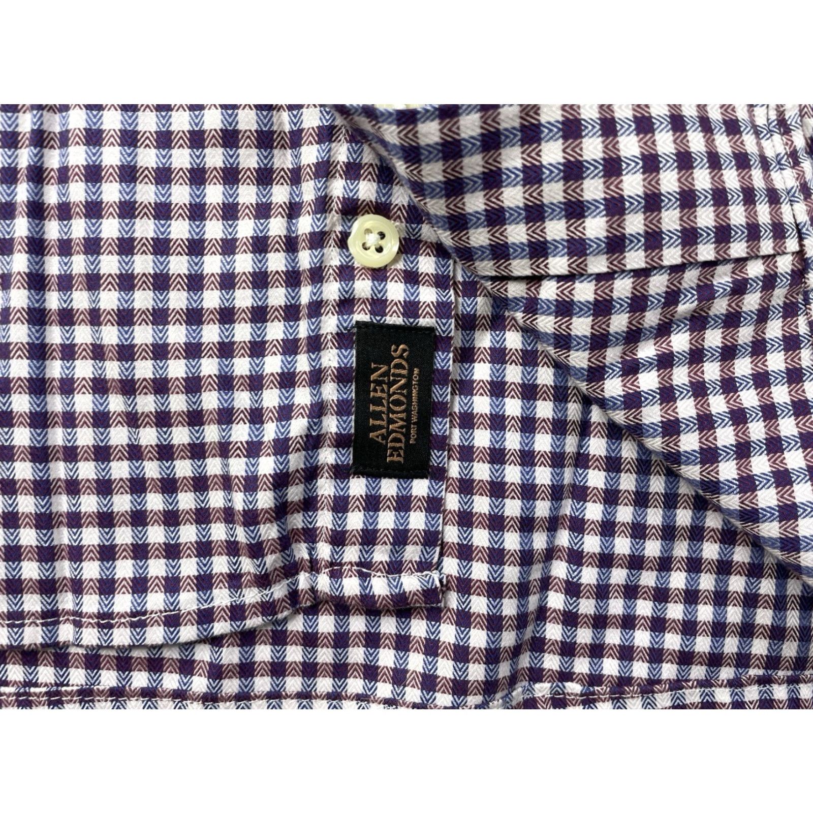 Vintage Gitman Bros Trim Fit Wingspan Checkered Shirt Men Large Allen Edmonds 16.5 34/35 Size US L / EU 52-54 / 3 - 4 Thumbnail
