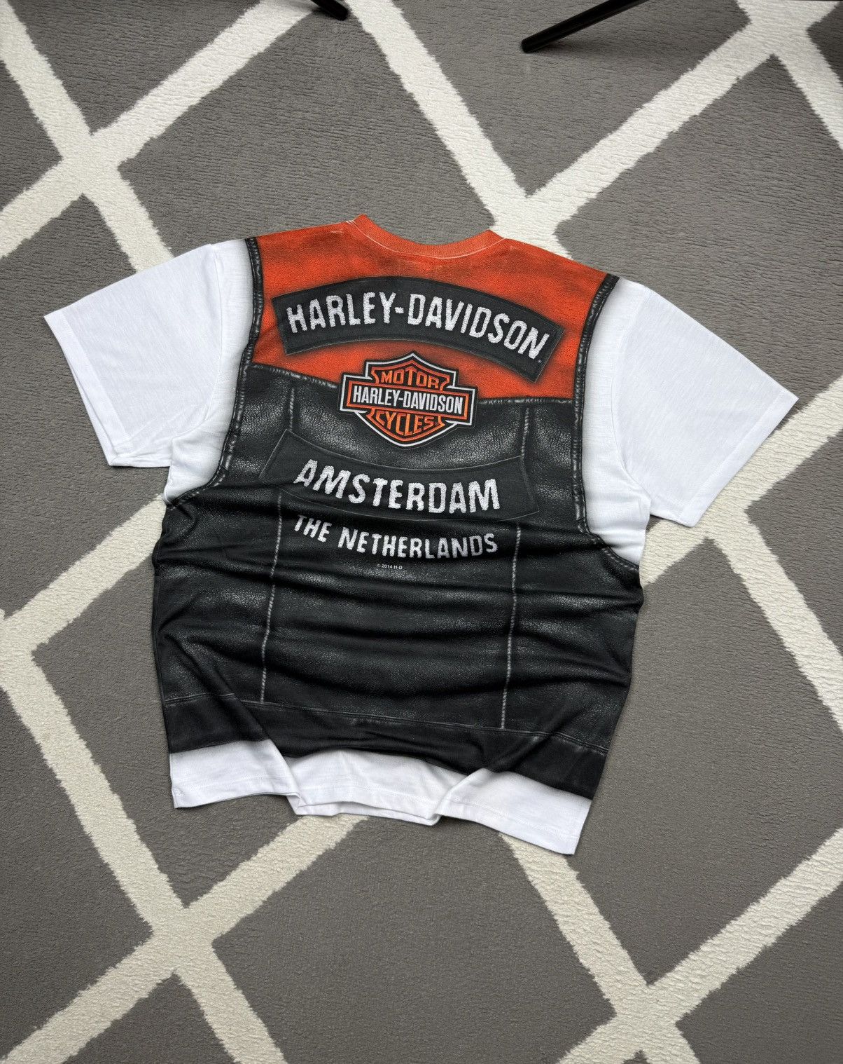 Harley Davidson Harley-Davidson Motorcycles Amsterdam Graphic T-shirt Tee M Size US M / EU 48-50 / 2 - 2 Thumbnail