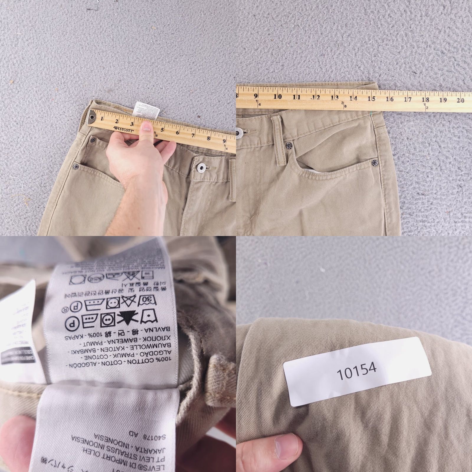 Levi's Levi's Pants Slim 511 Khaki Chino Straight 31x31 Brown Mens Regular Size 31 Inseam 31 Pants Mens Brown Chino Slim 511 Levis Size US 31 - 8 Thumbnail