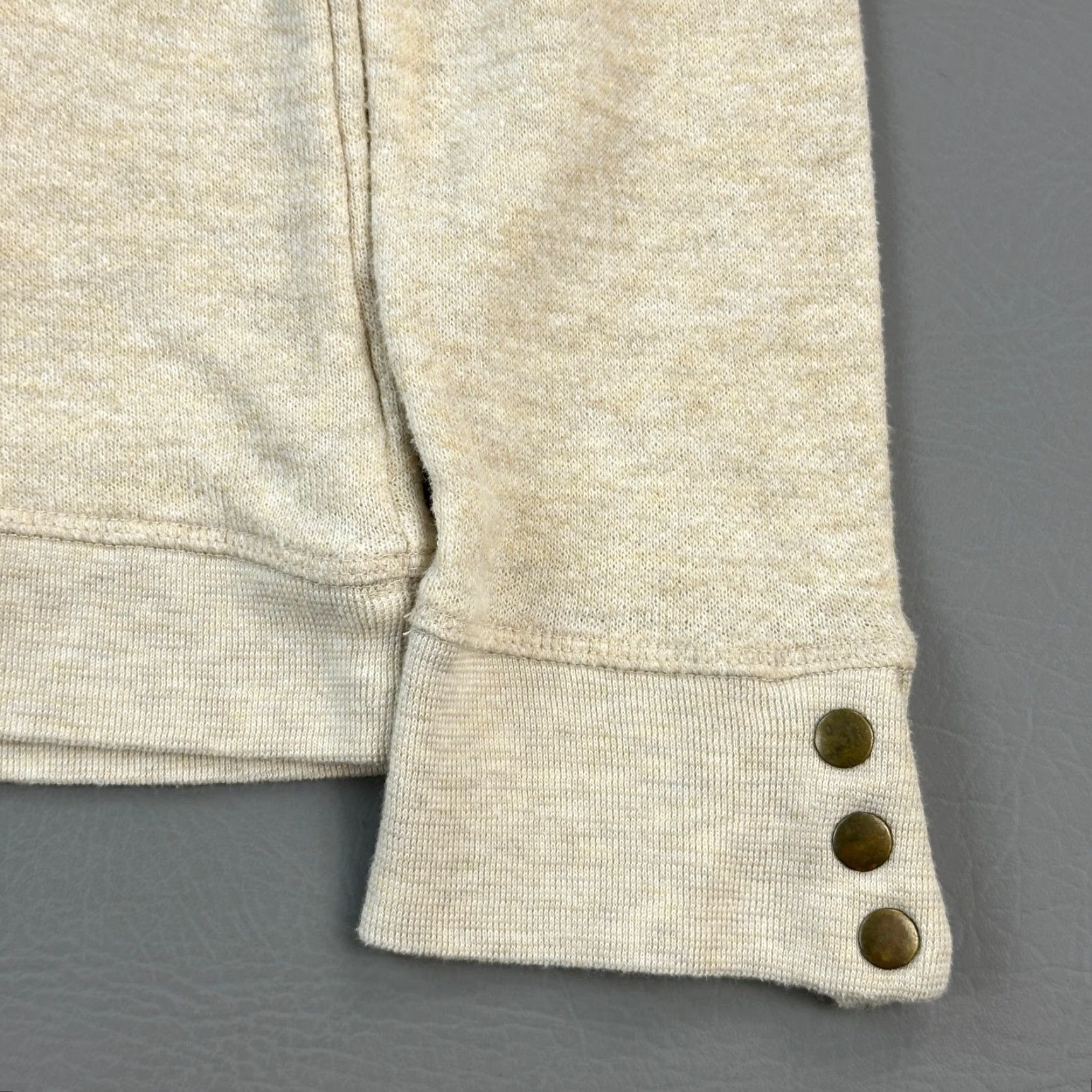 Anthropologie Pure Good Anthropologie Sweatshirt Women's Large Beige Studded Pullover Size L / US 10 / IT 46 - 2 Thumbnail