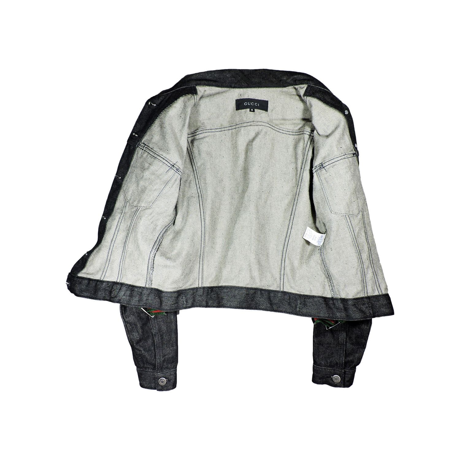 Gucci GUCCI BY TOM FORD BLACK DENIM JACKET Size S / US 4 / IT 40 - 3 Thumbnail