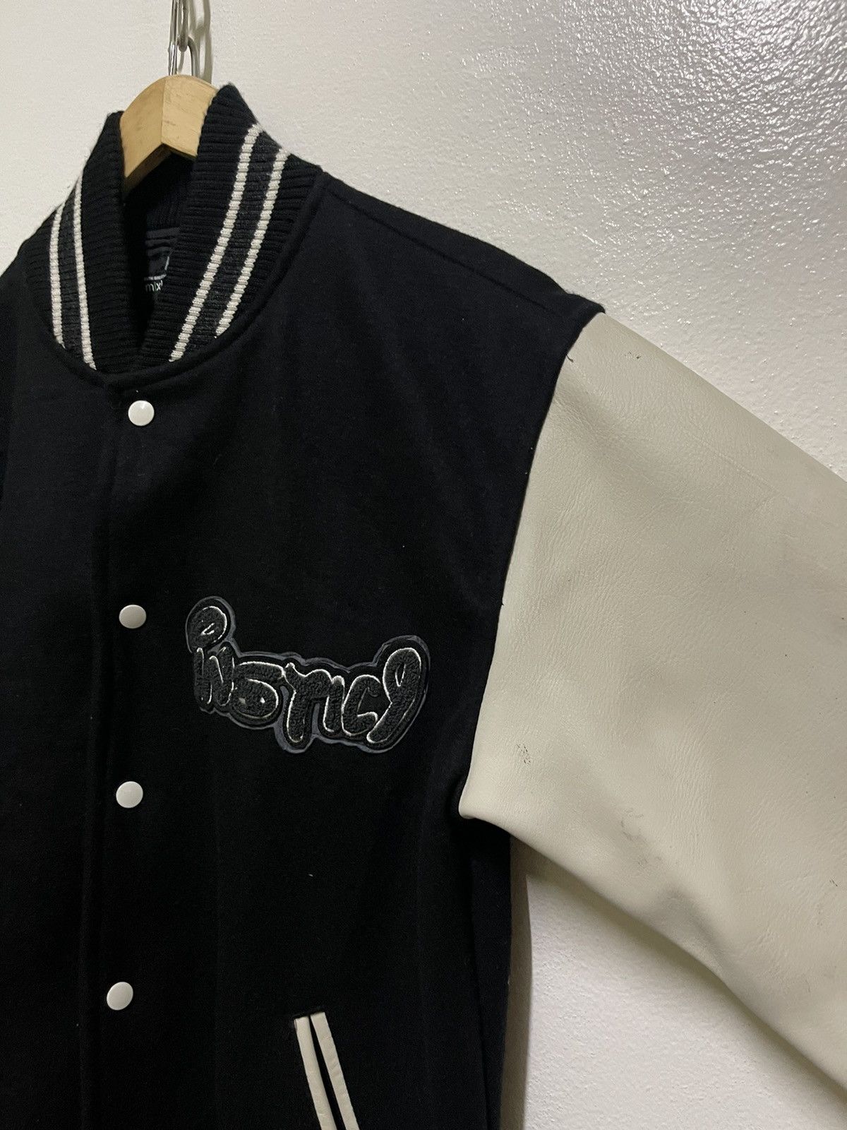 Japanese Brand Brth:Breath / Number Nine Varsity Leather Jacket Size US L / EU 52-54 / 3 - 5 Thumbnail