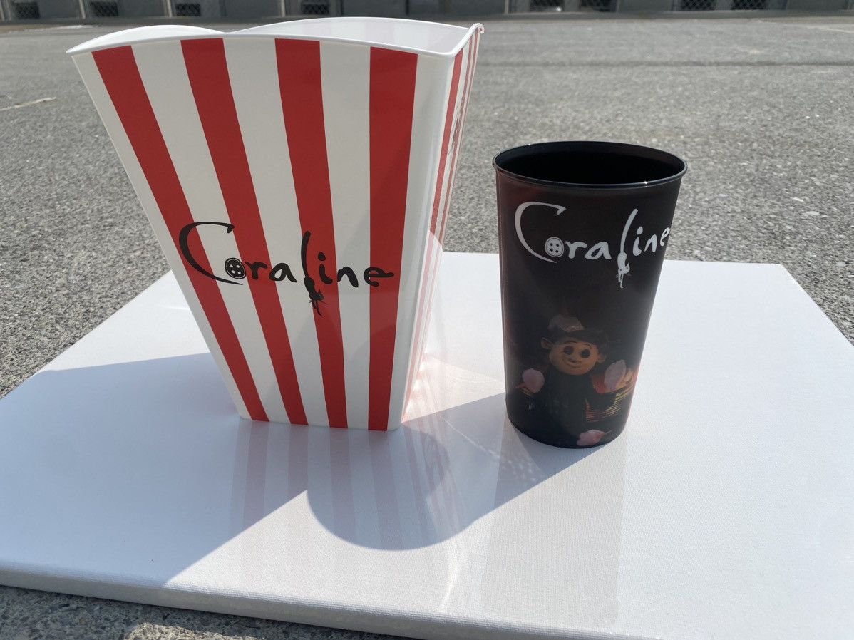Coraline 15th Anniversary 3D Cup and Popcorn Bucket Bundle