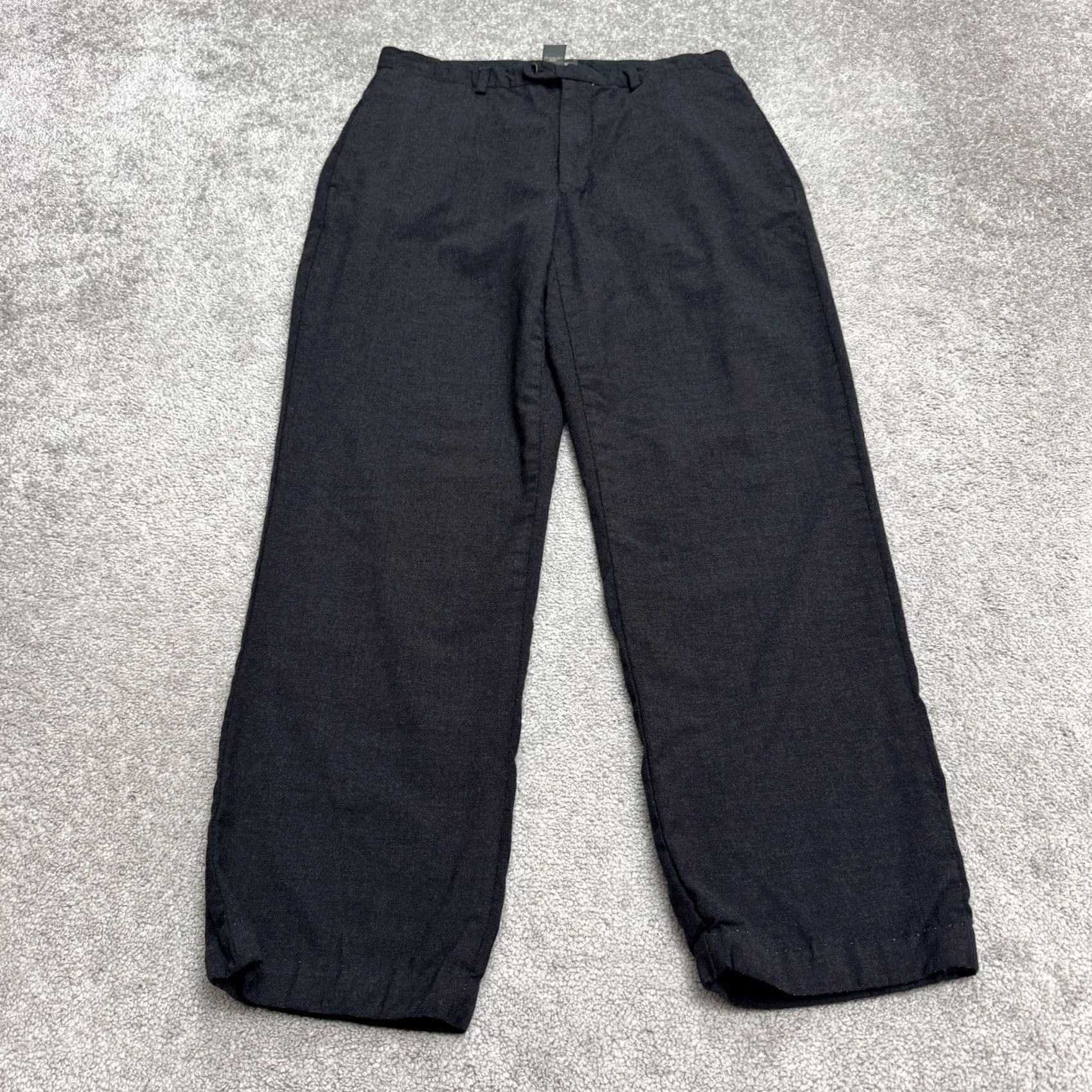Banana Republic Banana Republic Wool Blend Dress Pants Mens 31x34 Gray Straight Leg Dress Pants Mens Regular Size 31 Gray Size US 31 - 2 Thumbnail