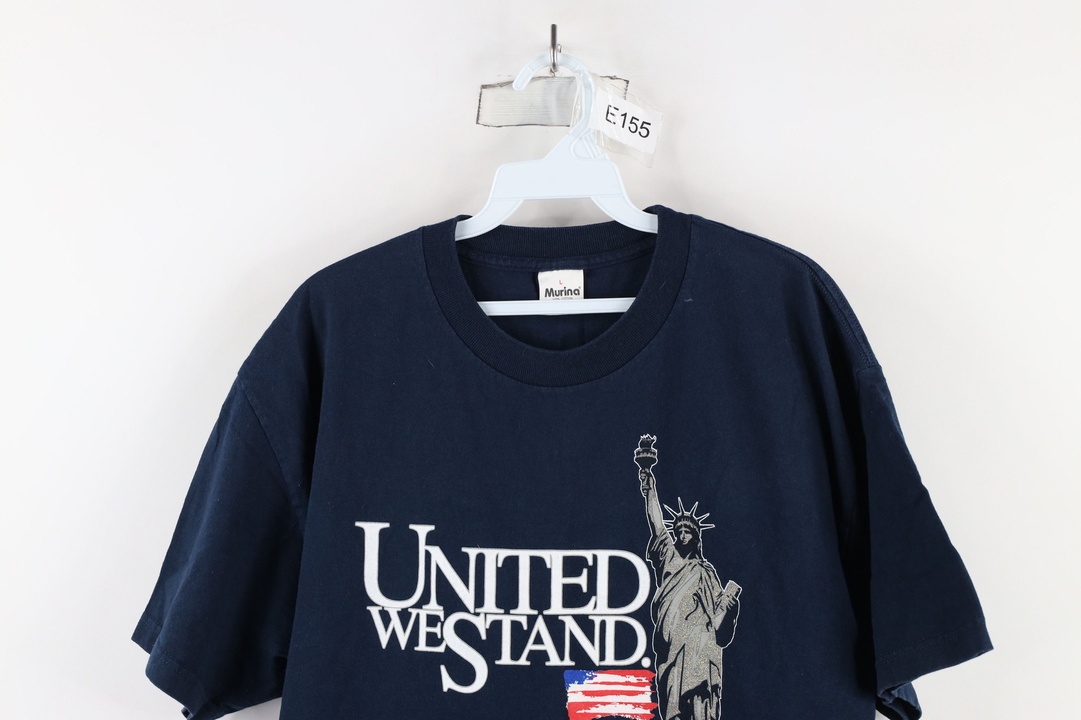Vintage Vintage 90s Streetwear Stand Statue of Liberty T-Shirt USA Size US L / EU 52-54 / 3 - 2 Thumbnail