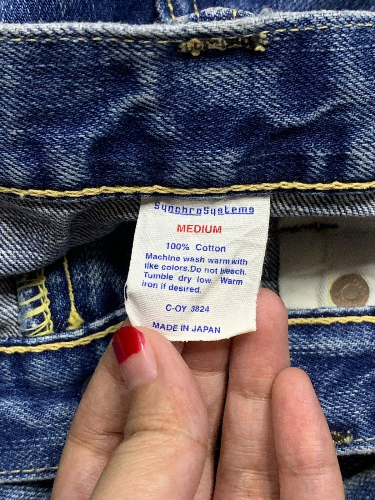 Japanese Brand × Post Overalls Vintage Japanese Post Overalls Selvedge Bartacks Loose Jeans Size US 31 - 12 Thumbnail