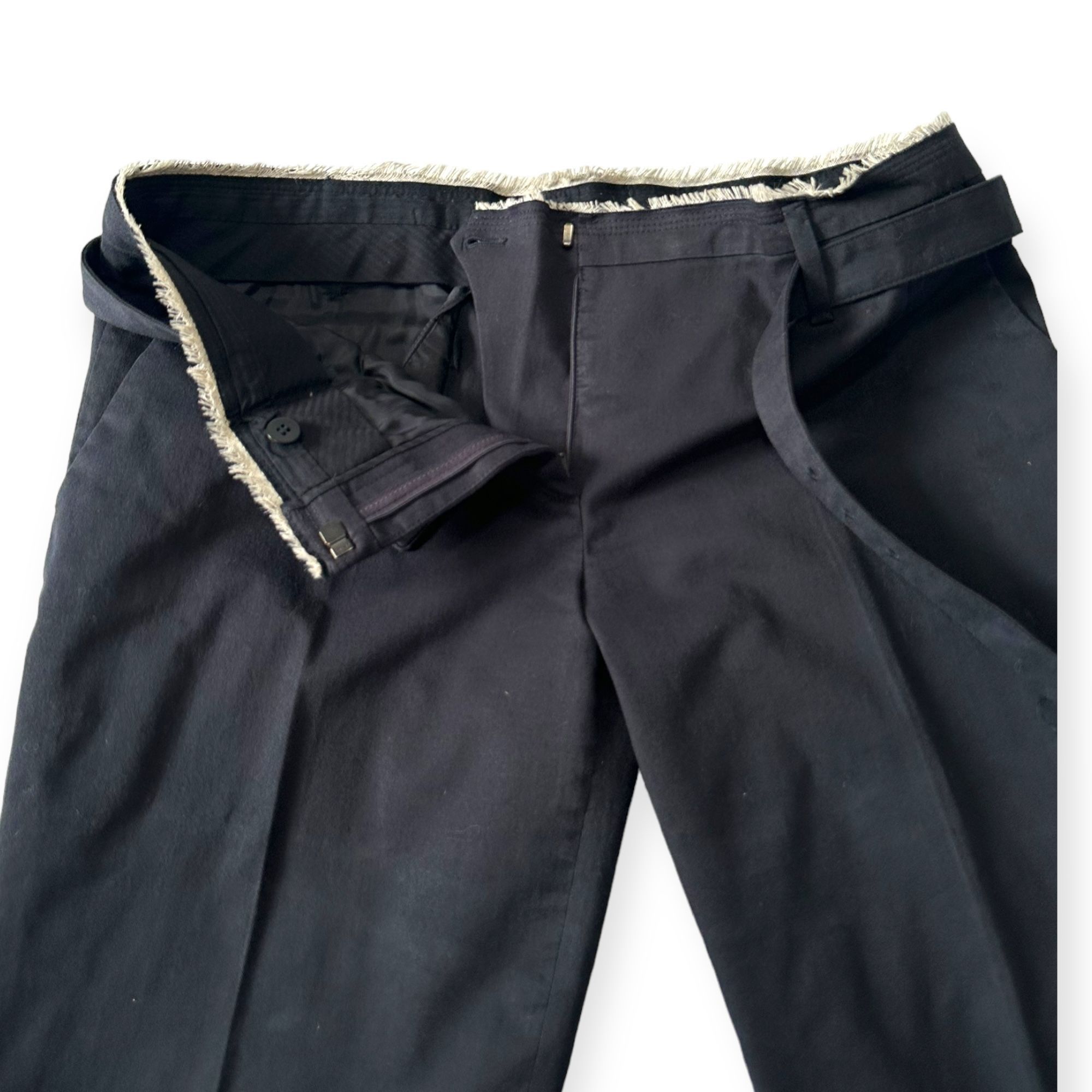 Prada Prada Blue Cropped Cotton Pants, Size Italian 46 Size 32" / US 10 / IT 46 - 9 Thumbnail