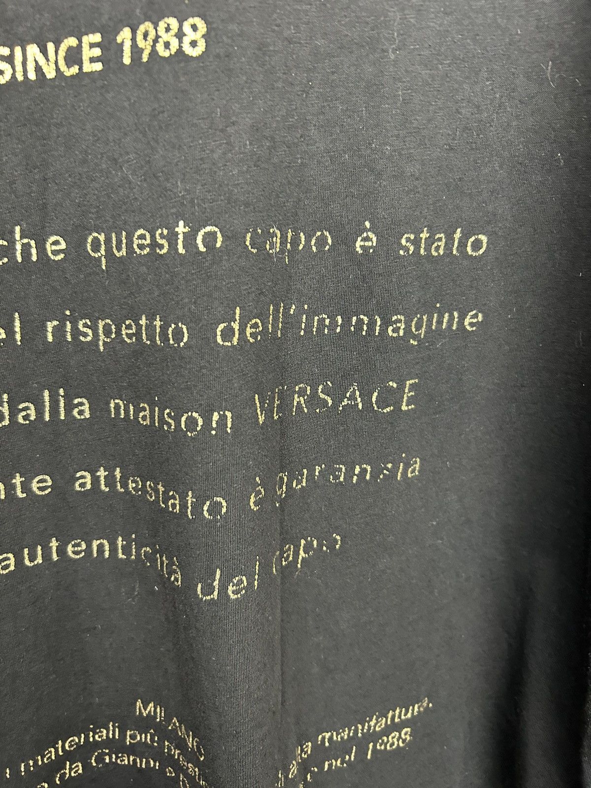 Versace × Versace Jeans Couture Versace Jeans Couture Black T shirt Logo Size US M / EU 48-50 / 2 - 11 Thumbnail