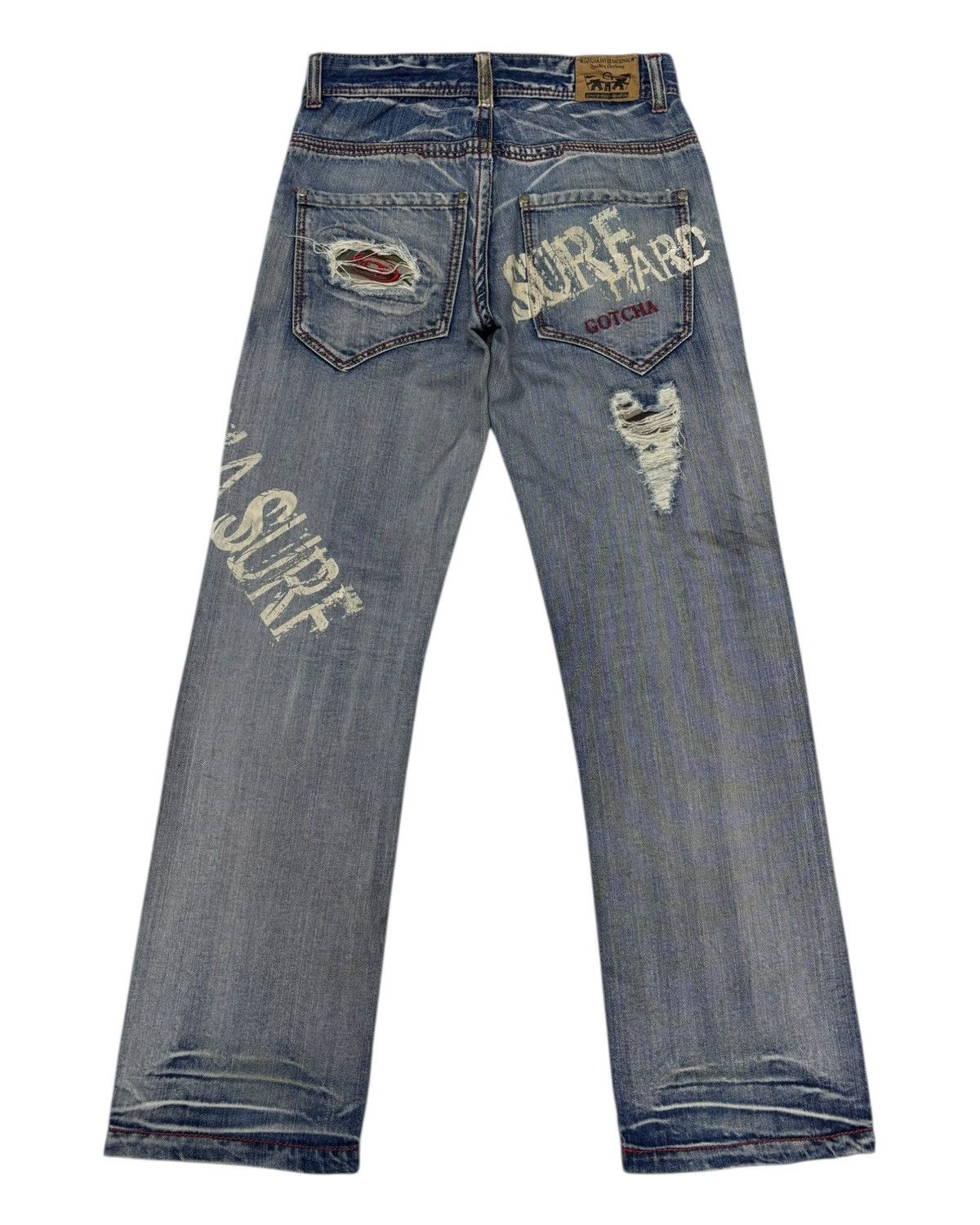 Gotcha × Hysteric Glamour × If Six Was Nine RUSTY🔥RARE GOTCHA SURF HARD DISTRESSED DENIM RUSTY JEAN Size US 30 / EU 46 - 2 Thumbnail