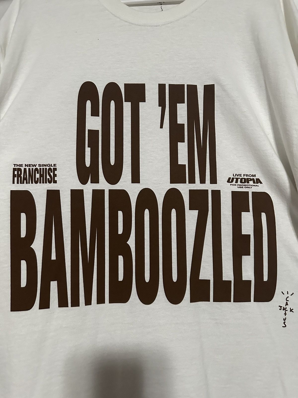 Travis Scott Travis Scott Got Em Bamboozled Tee Size US XL / EU 56 / 4 - 2 Thumbnail