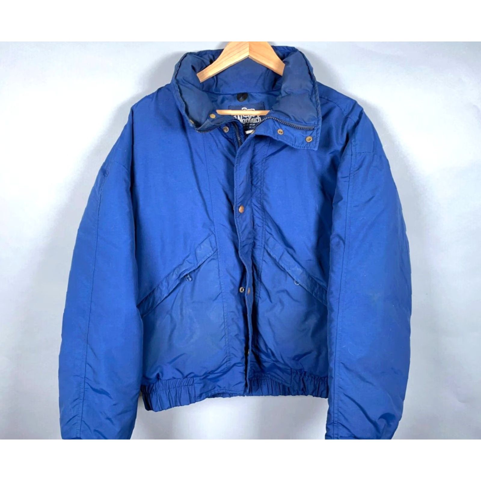 Vintage VINTAGE Woolrich Down Insulated Zip Up Jacket Mens Large Blue Puffer USA Made Bomber Jacket Size US L / EU 52-54 / 3 - 4 Thumbnail
