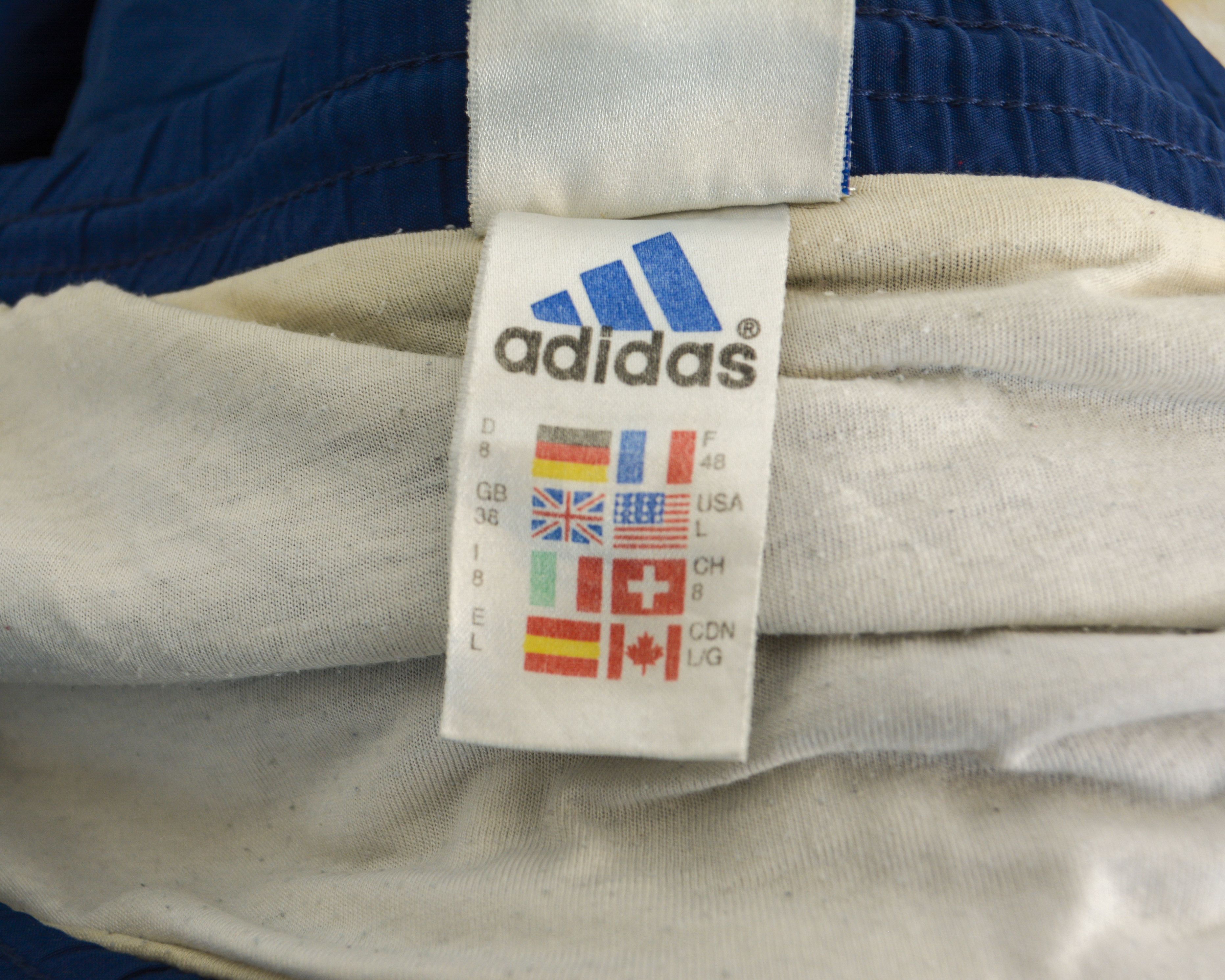 Adidas × Vintage W42 Shorts L Swim Trunks Retro Polyester Blue Beach Pool Size US 42 / EU 58 - 7 Thumbnail