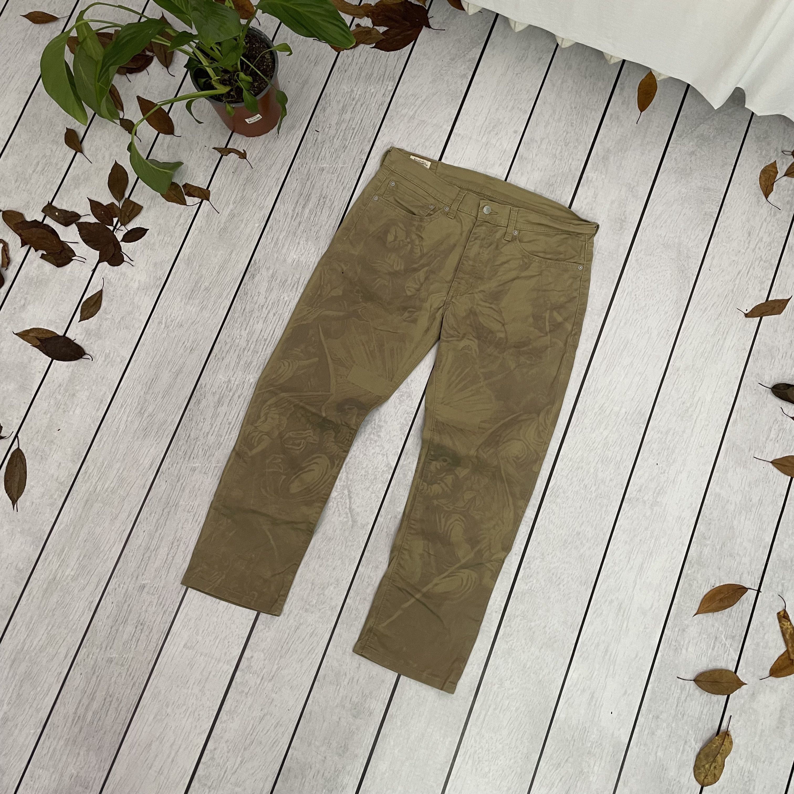 Levi's Custom Reworked Levi's Jeans – Renaissance print Denim 34x30 Size US 34 / EU 50 - 2 Thumbnail