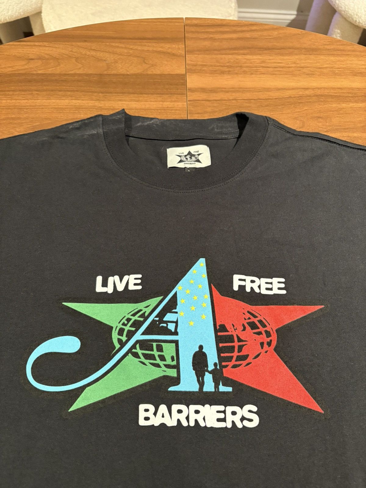 Awake ny x barriers logo shirt